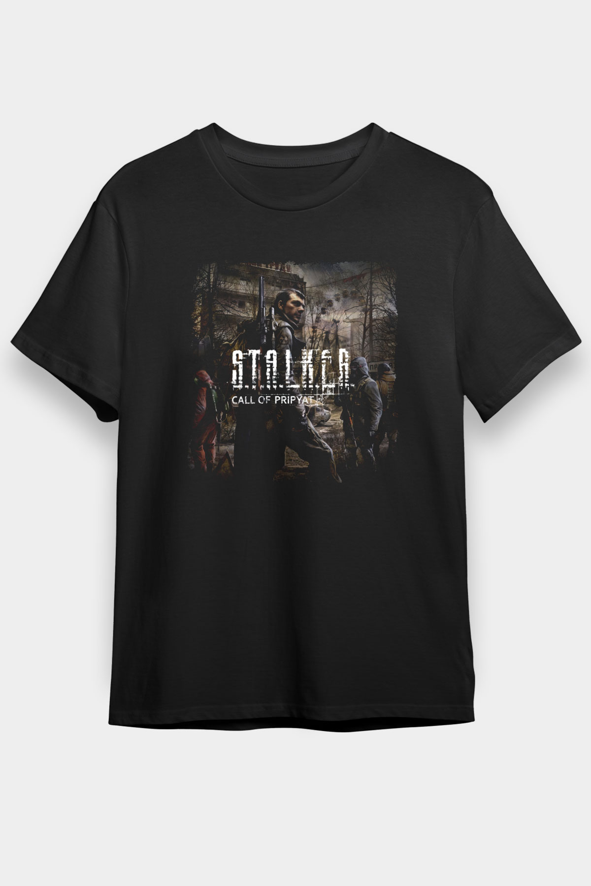 S.T.A.L.K.E.R. Siyah Unisex Tişört T-Shirt