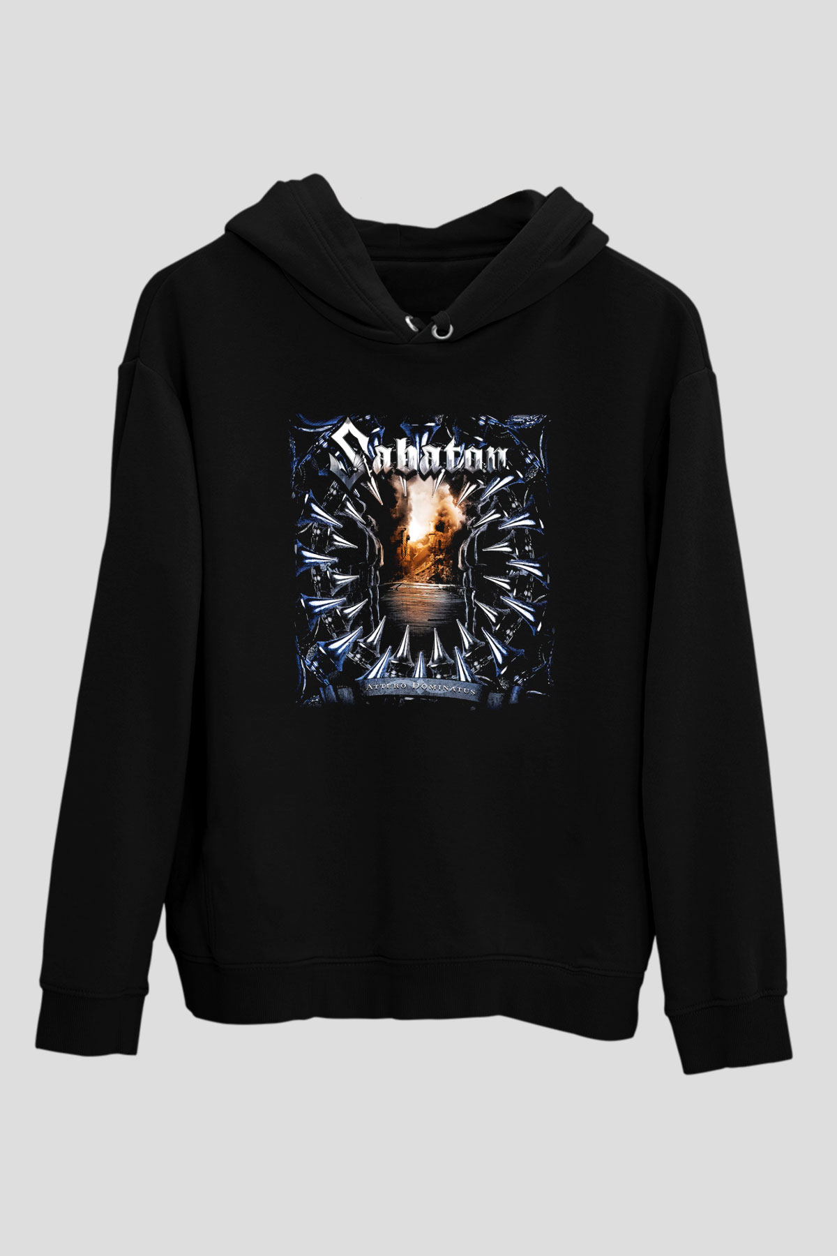 Sabaton Siyah Unisex Kapşonlu Sweatshirt