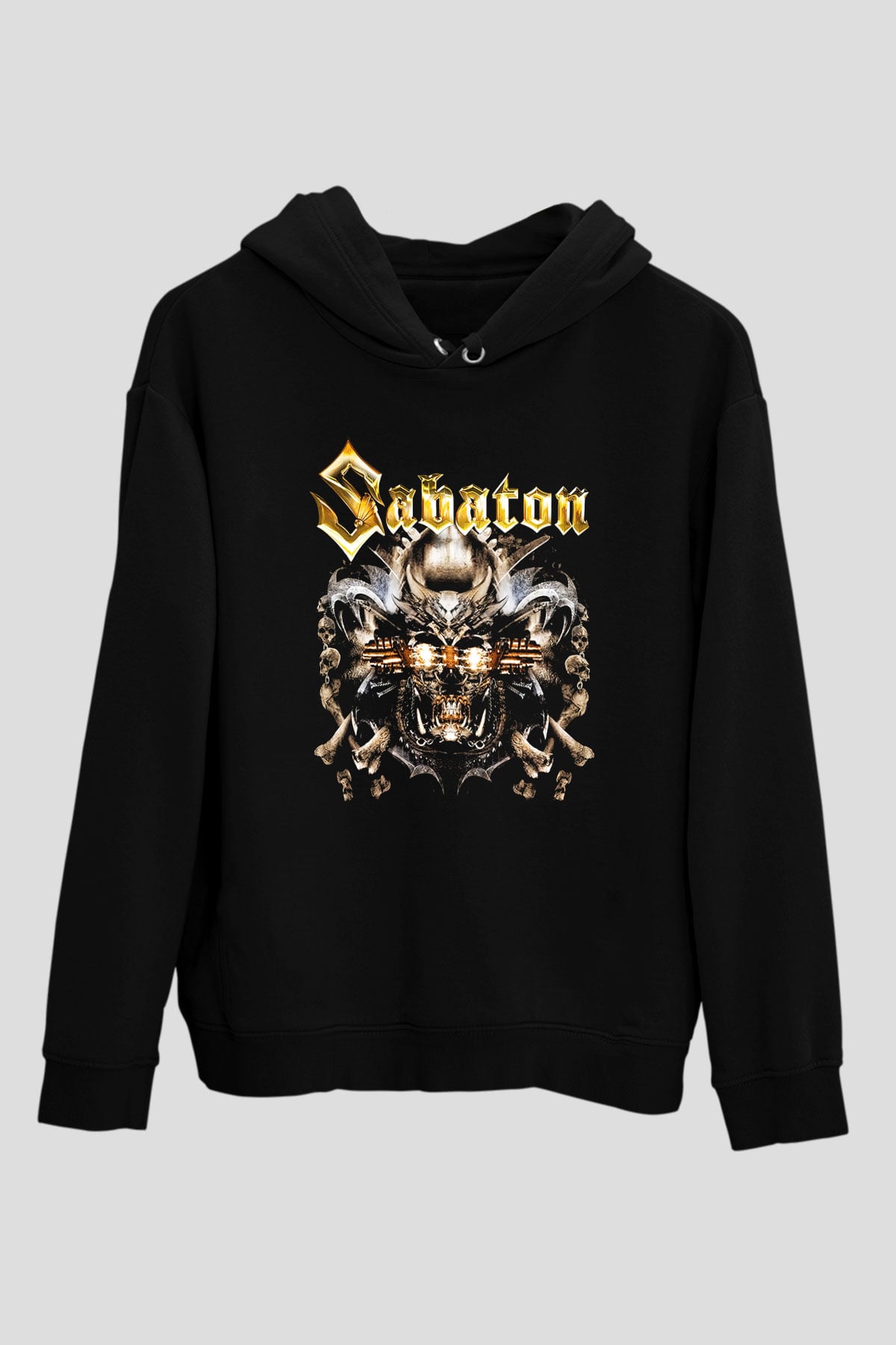 Sabaton Siyah Unisex Kapşonlu Sweatshirt
