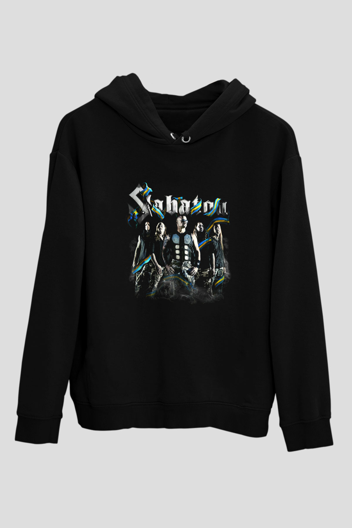 Sabaton Siyah Unisex Kapşonlu Sweatshirt