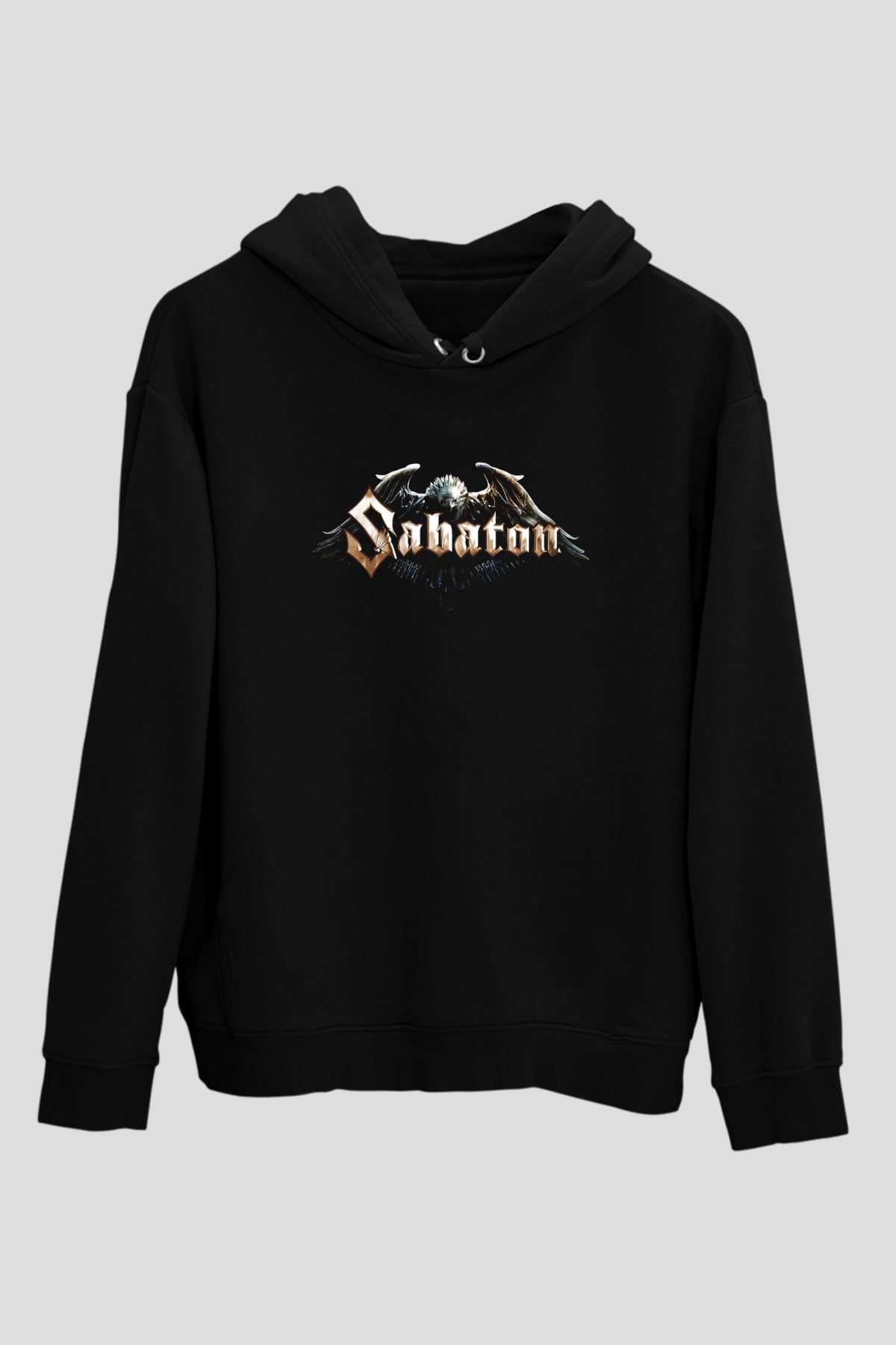 Sabaton Siyah Unisex Kapşonlu Sweatshirt