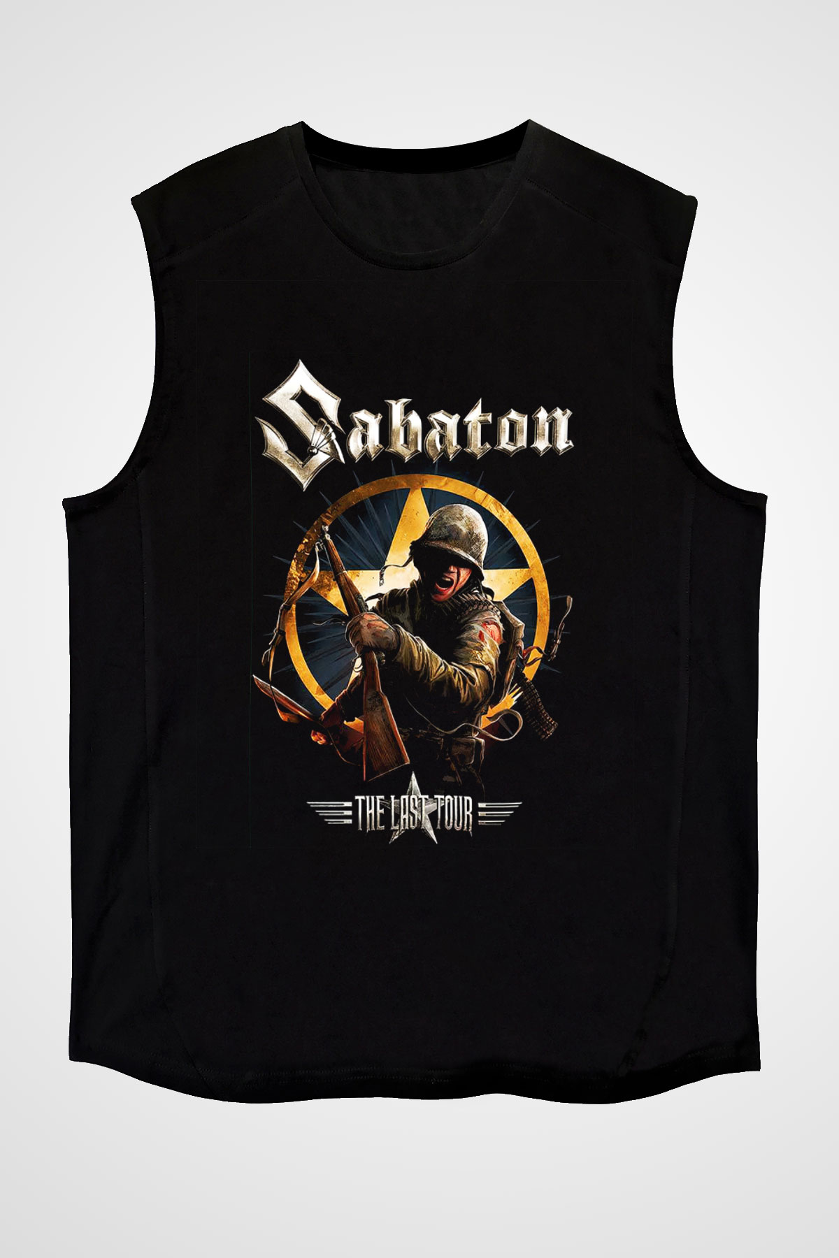 Sabaton Siyah Unisex Kolsuz Tişört