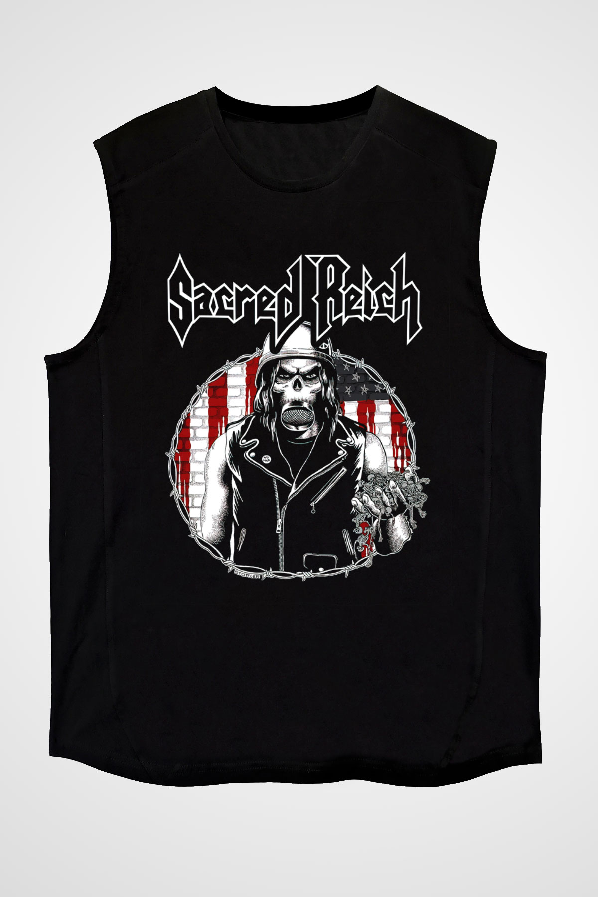 Sacred Reich Siyah Unisex Kolsuz Tişört