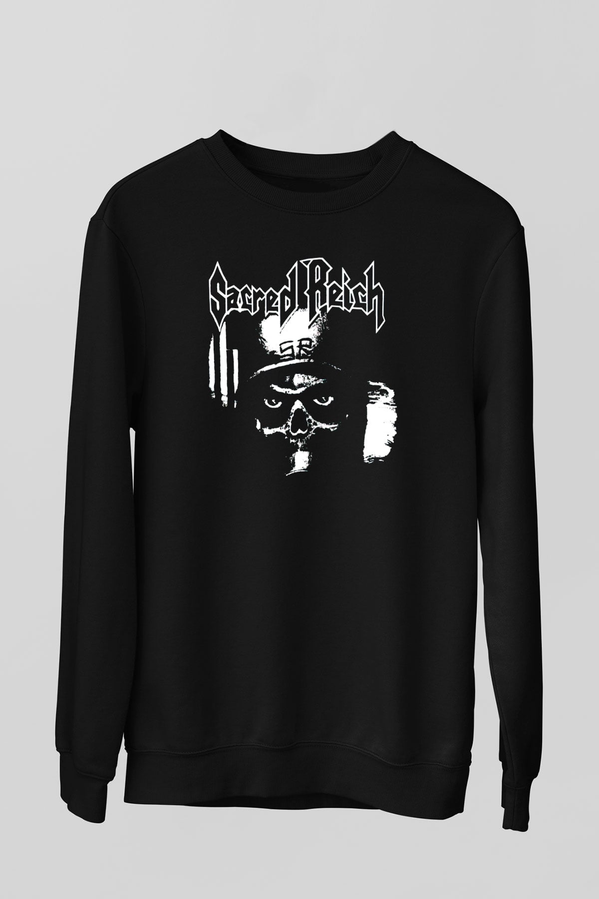 Sacred Reich Siyah Unisex Sweatshirt
