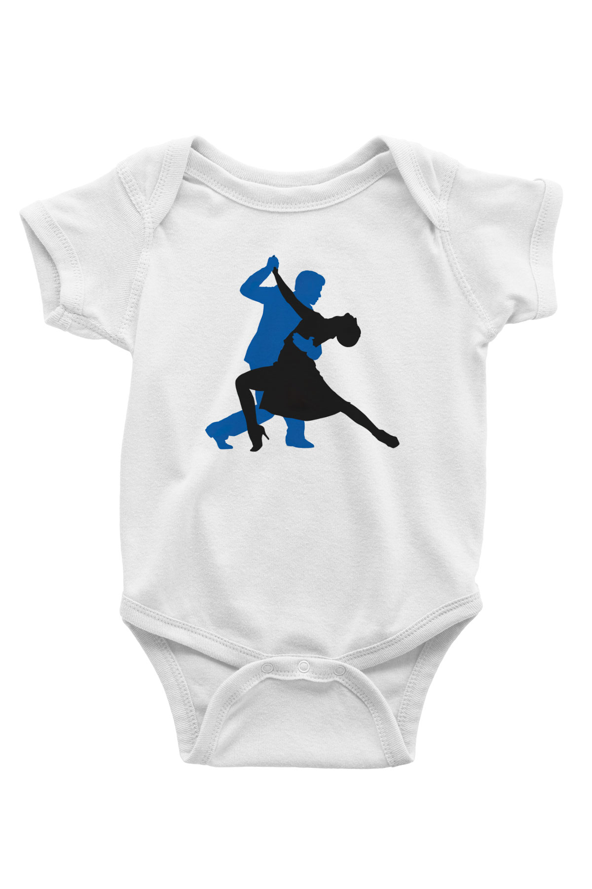 Salsa Baskılı Beyaz Unisex Bebek Body - Zıbın