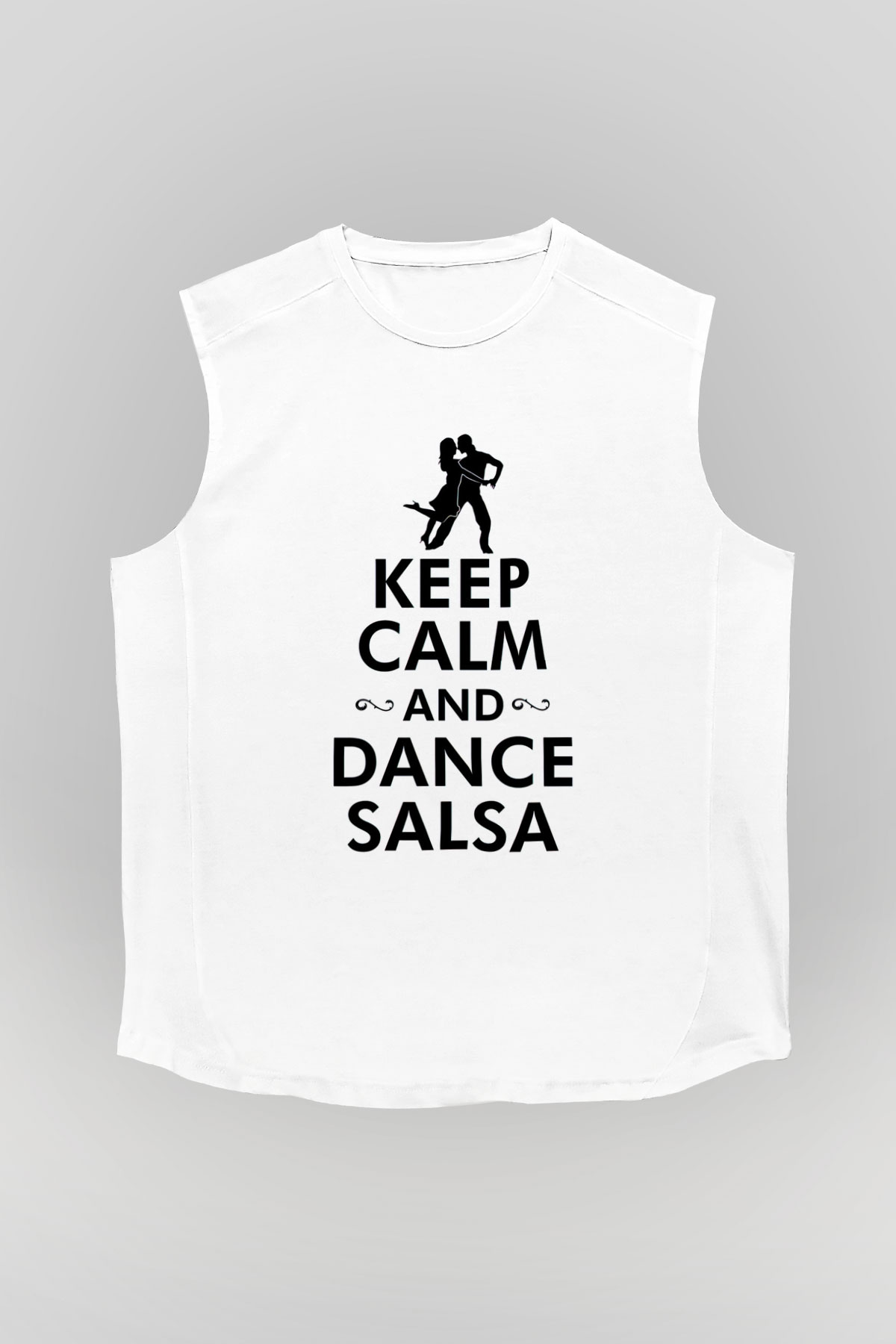 Salsa Beyaz Unisex Kolsuz Tişört