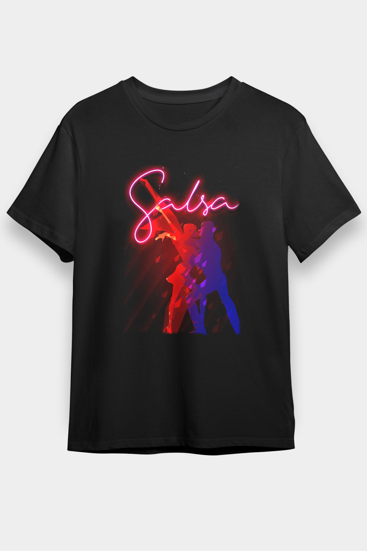 Salsa Siyah Unisex Tişört T-Shirt - TişörtFabrikası