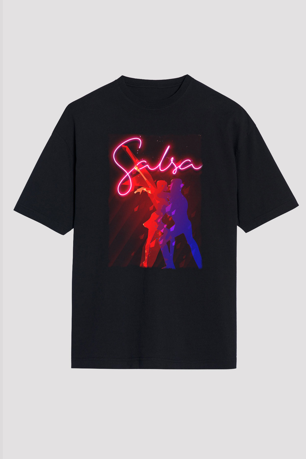 Salsa Siyah Unisex Tişört T-Shirt - TişörtFabrikası