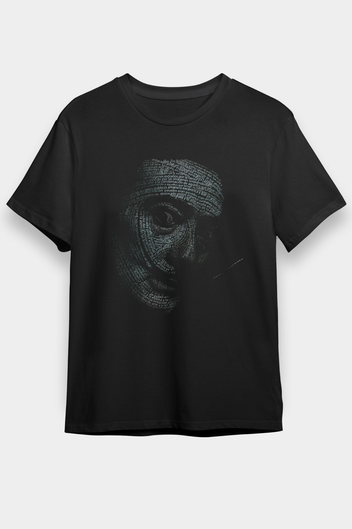 Salvador Dali Siyah Unisex Tişört T-Shirt - TişörtFabrikası