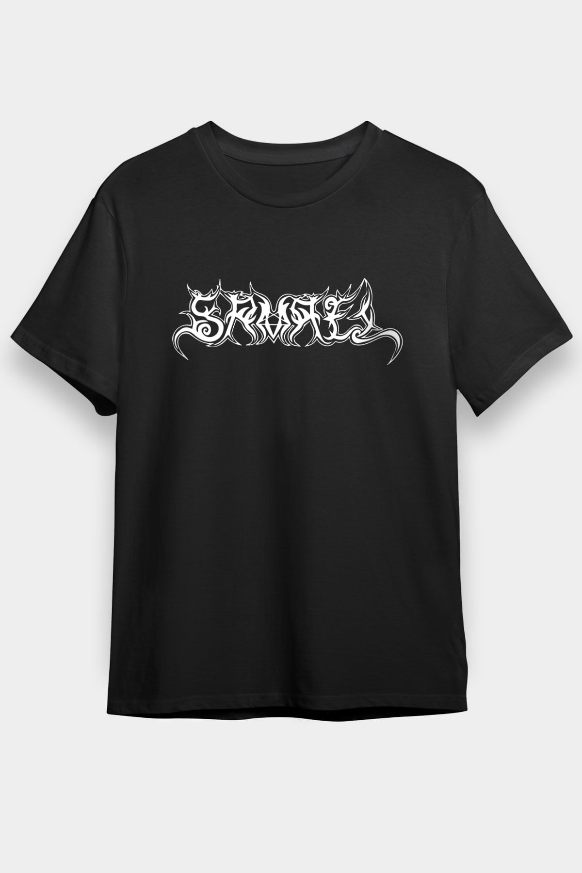 Samael Baskılı Unisex Siyah Tişört - Tshirt