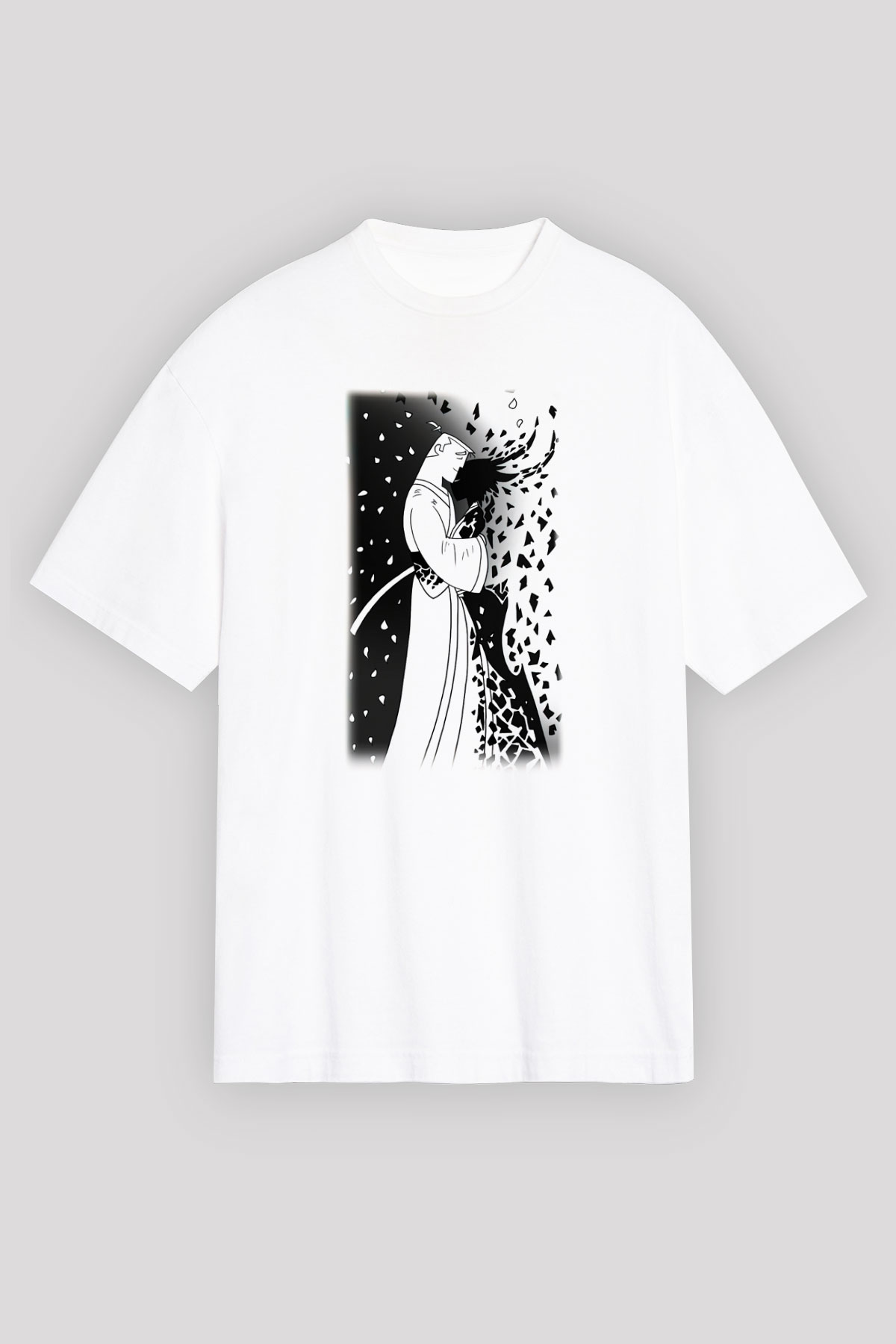 Samurai Jack Beyaz Unisex Oversize Tişört T-Shirt