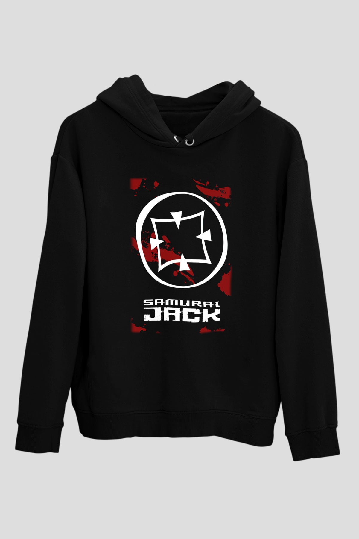 Samurai Jack Siyah Unisex Hoodie