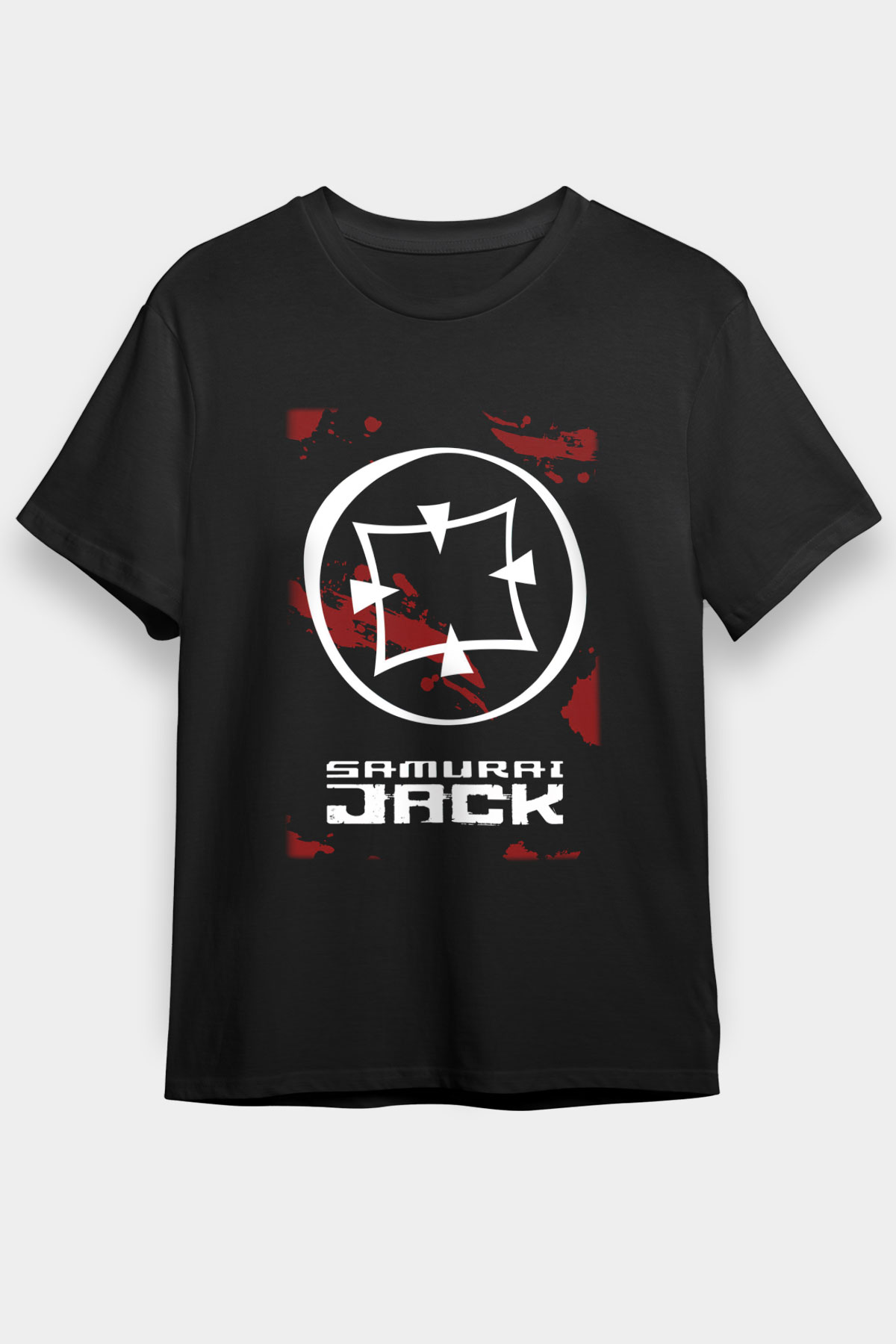 Samurai Jack Siyah Unisex Tişört T-Shirt