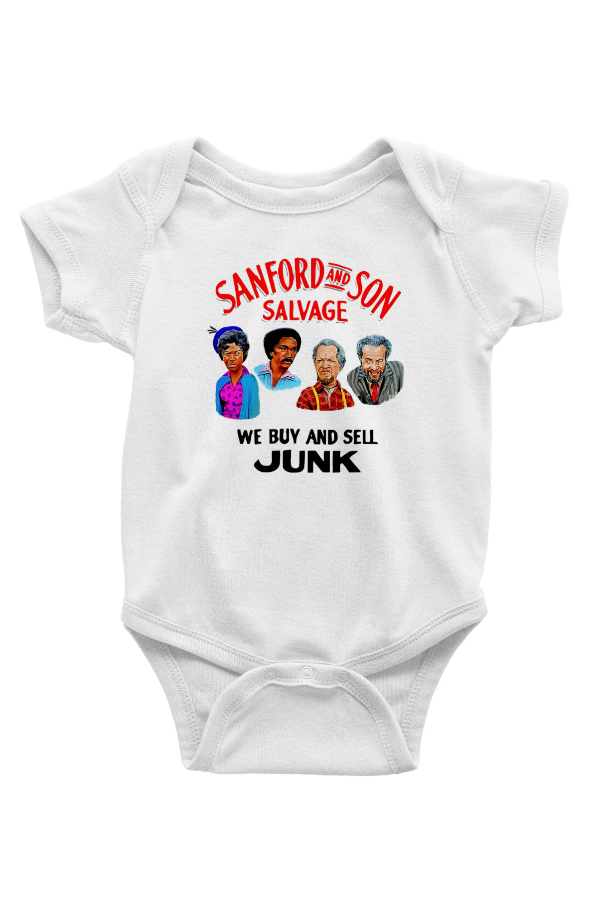Sanford and Son Beyaz Bebek Body - Zıbın