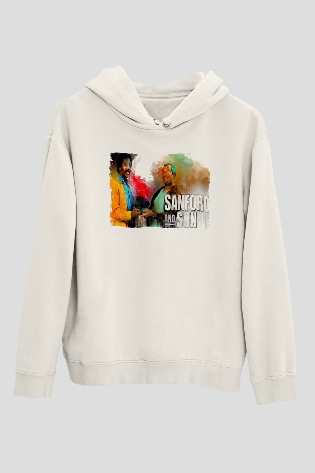 Sanford and Son Beyaz Unisex Hoodie