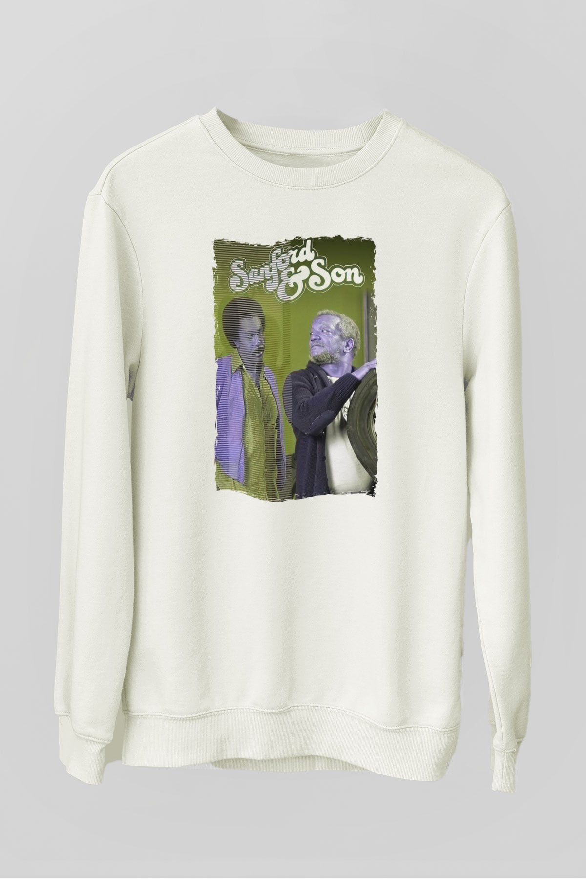 Sanford and Son Beyaz Unisex Sweatshirt