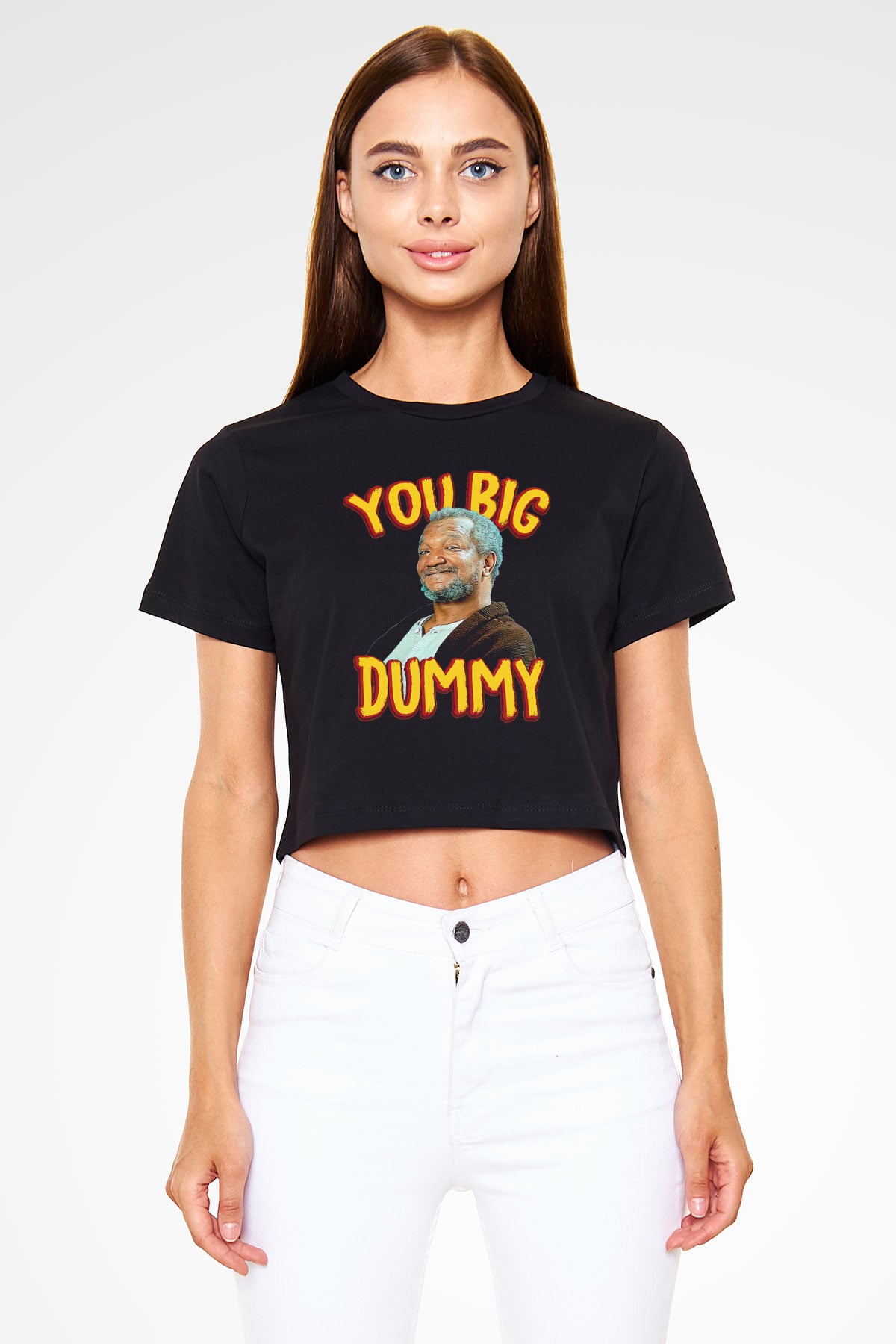 Sanford and Son Siyah  Crop Top Tişört