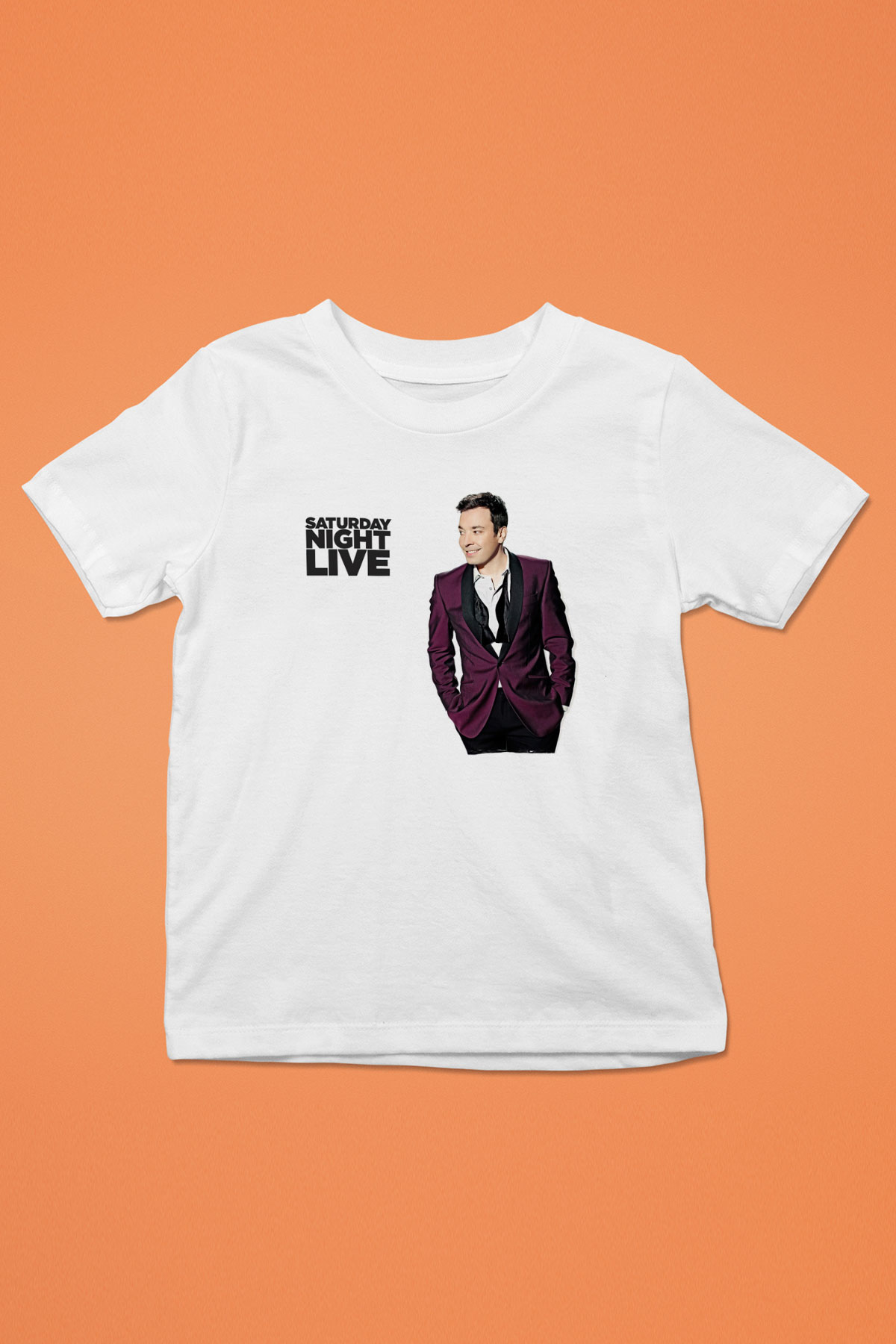 Saturday Night Live Beyaz Unisex Çocuk Tişört