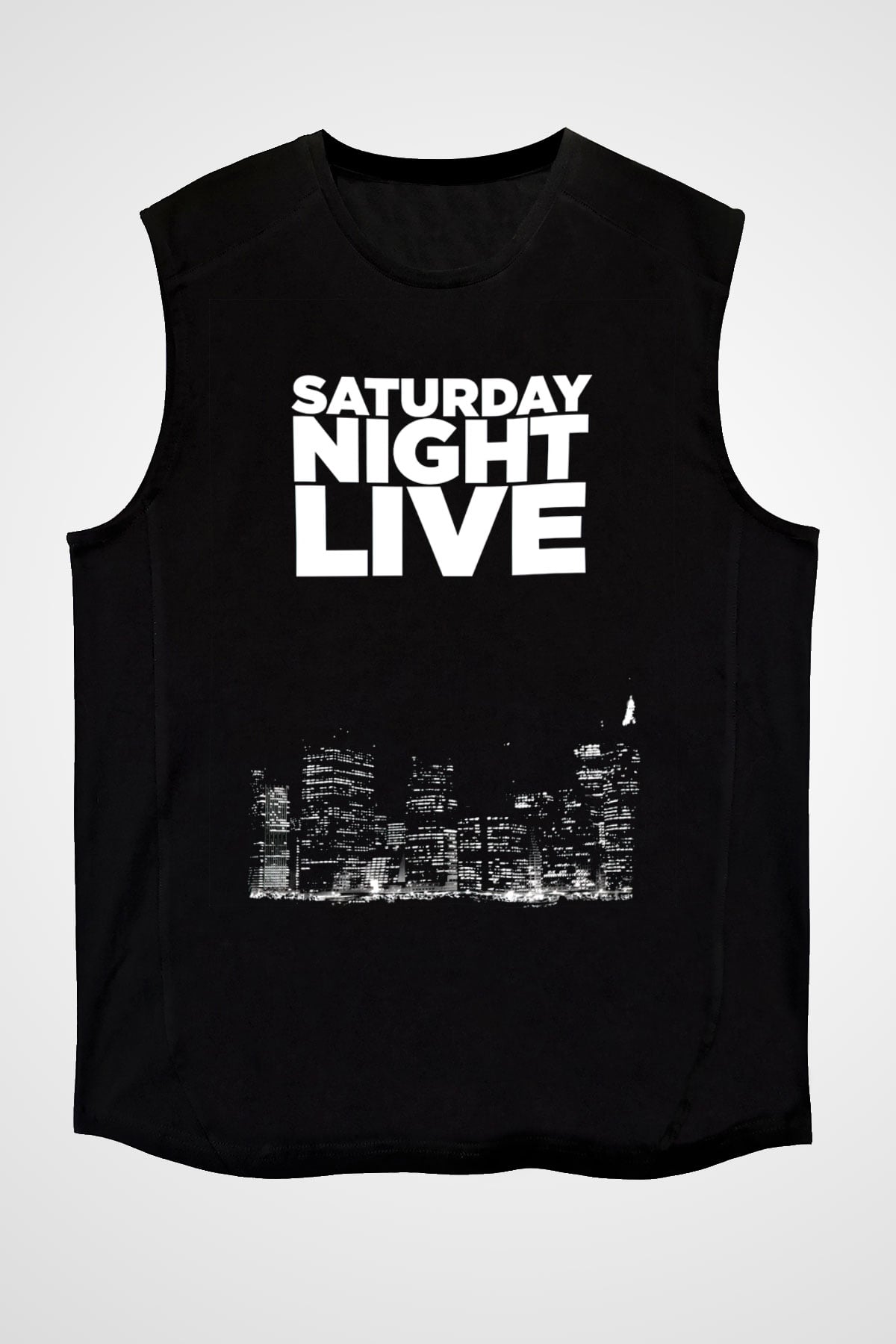 Saturday Night Live Siyah Unisex Kolsuz Tişört