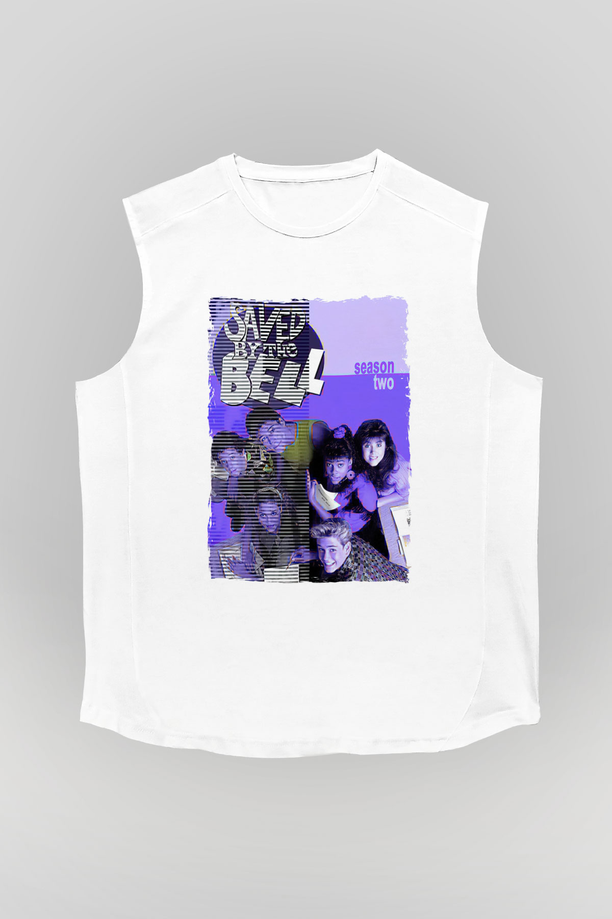 Saved by the Bell Beyaz Unisex Kolsuz Tişört