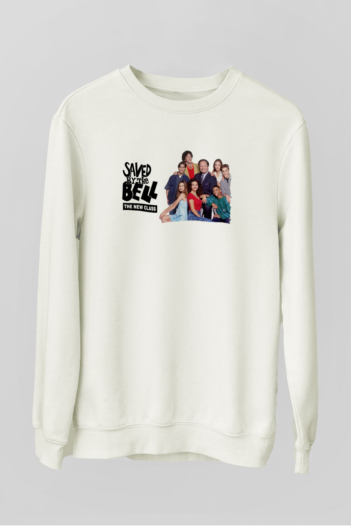 Saved by the Bell Beyaz Unisex Sweatshirt