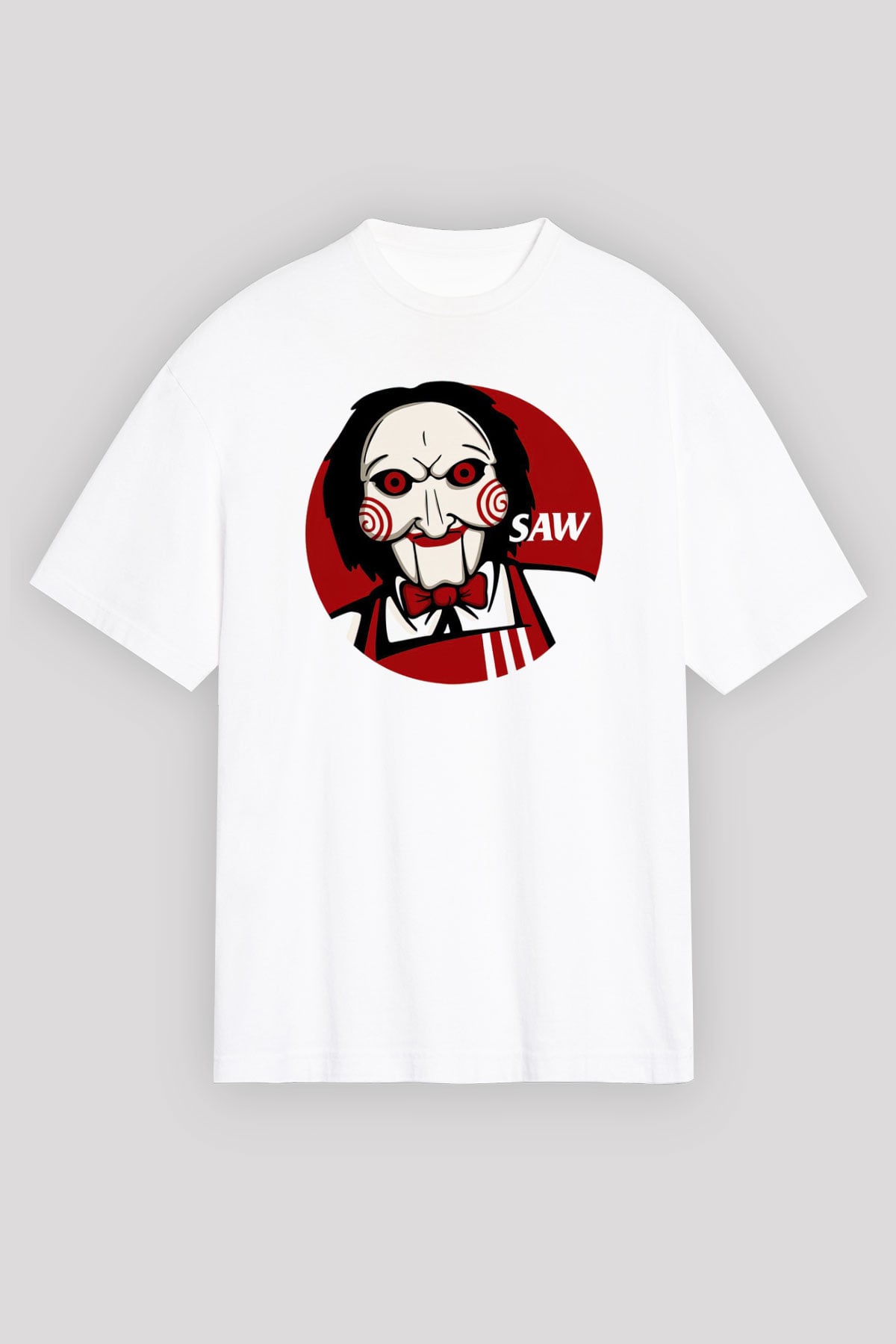 Saw Beyaz Unisex Tişört T-Shirt