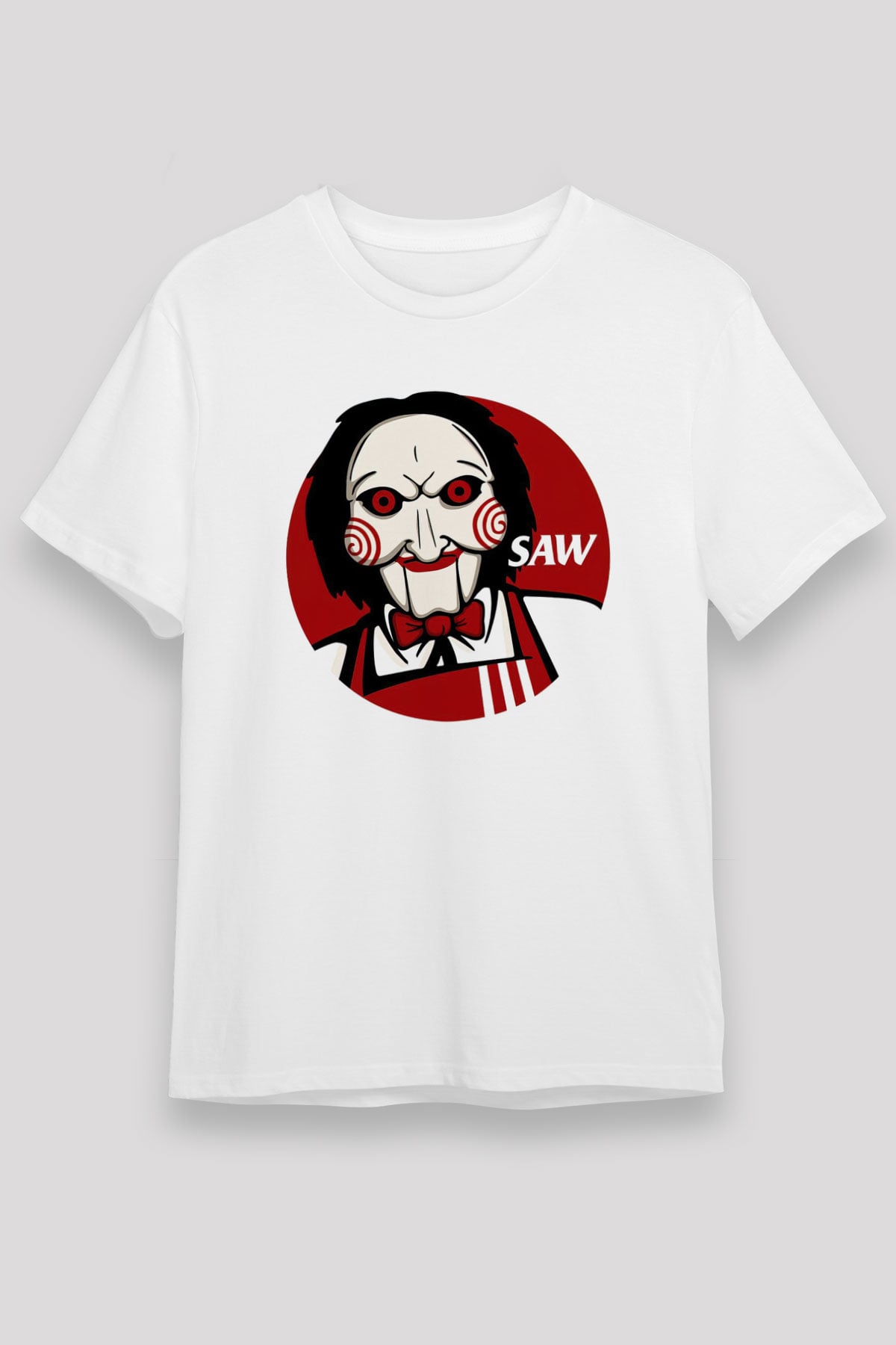 Saw Beyaz Unisex Tişört T-Shirt