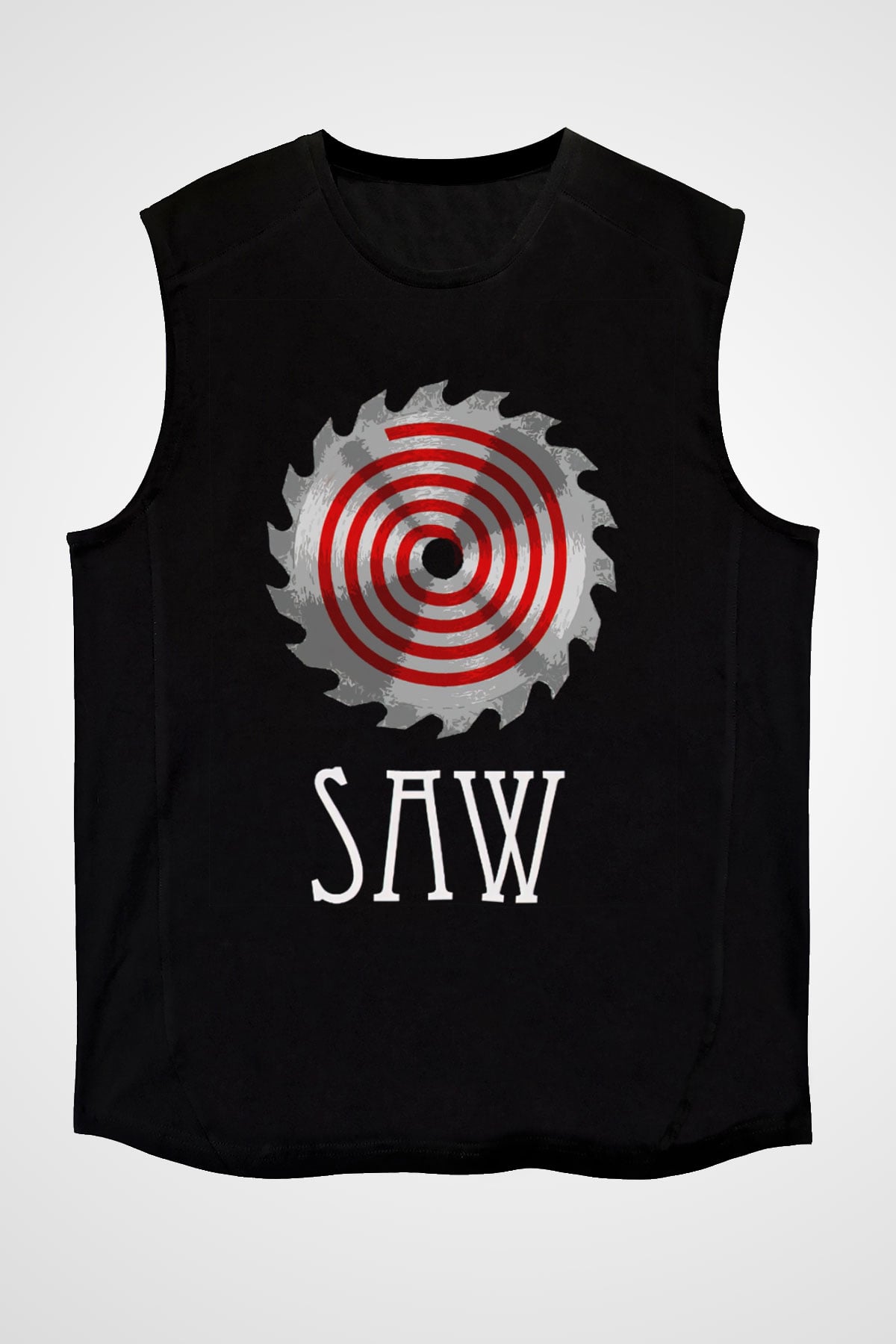 Saw Siyah Unisex Kolsuz Tişört