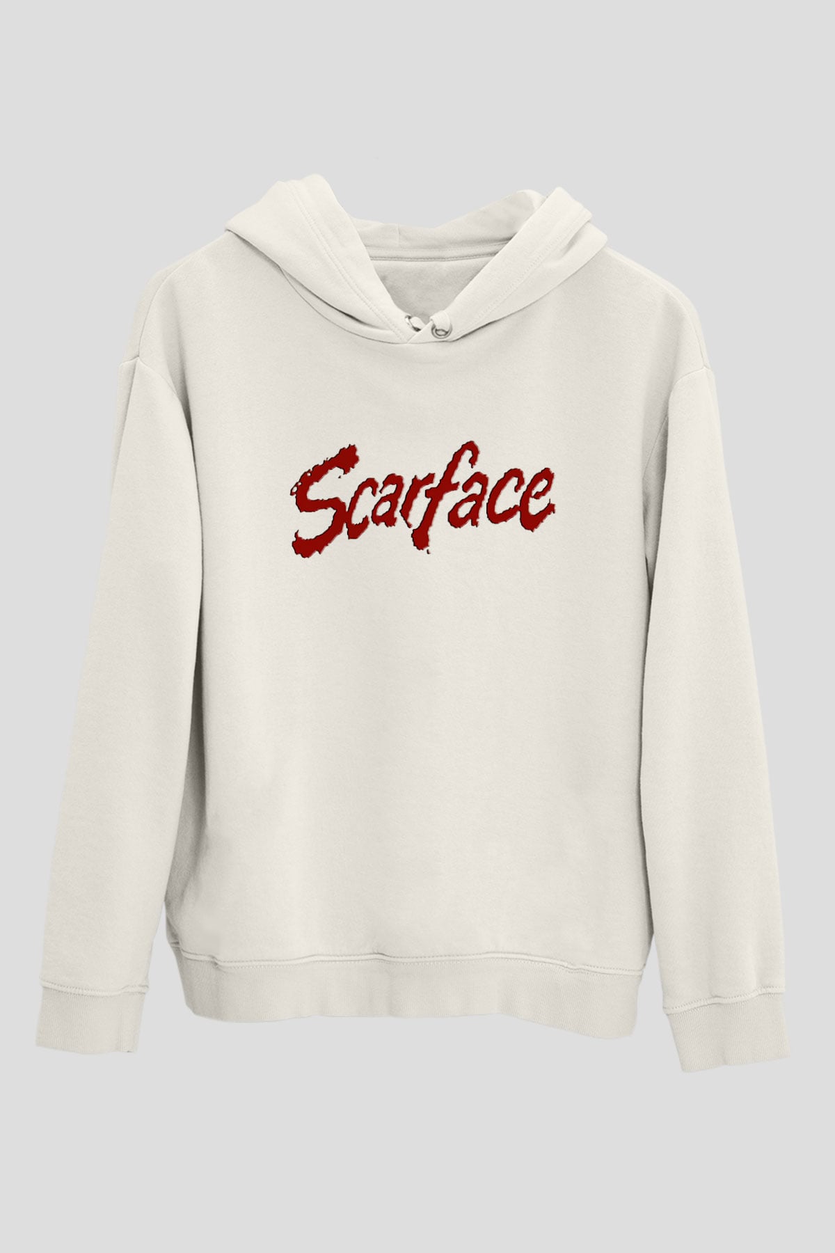 Scarface Beyaz Unisex Hoodie