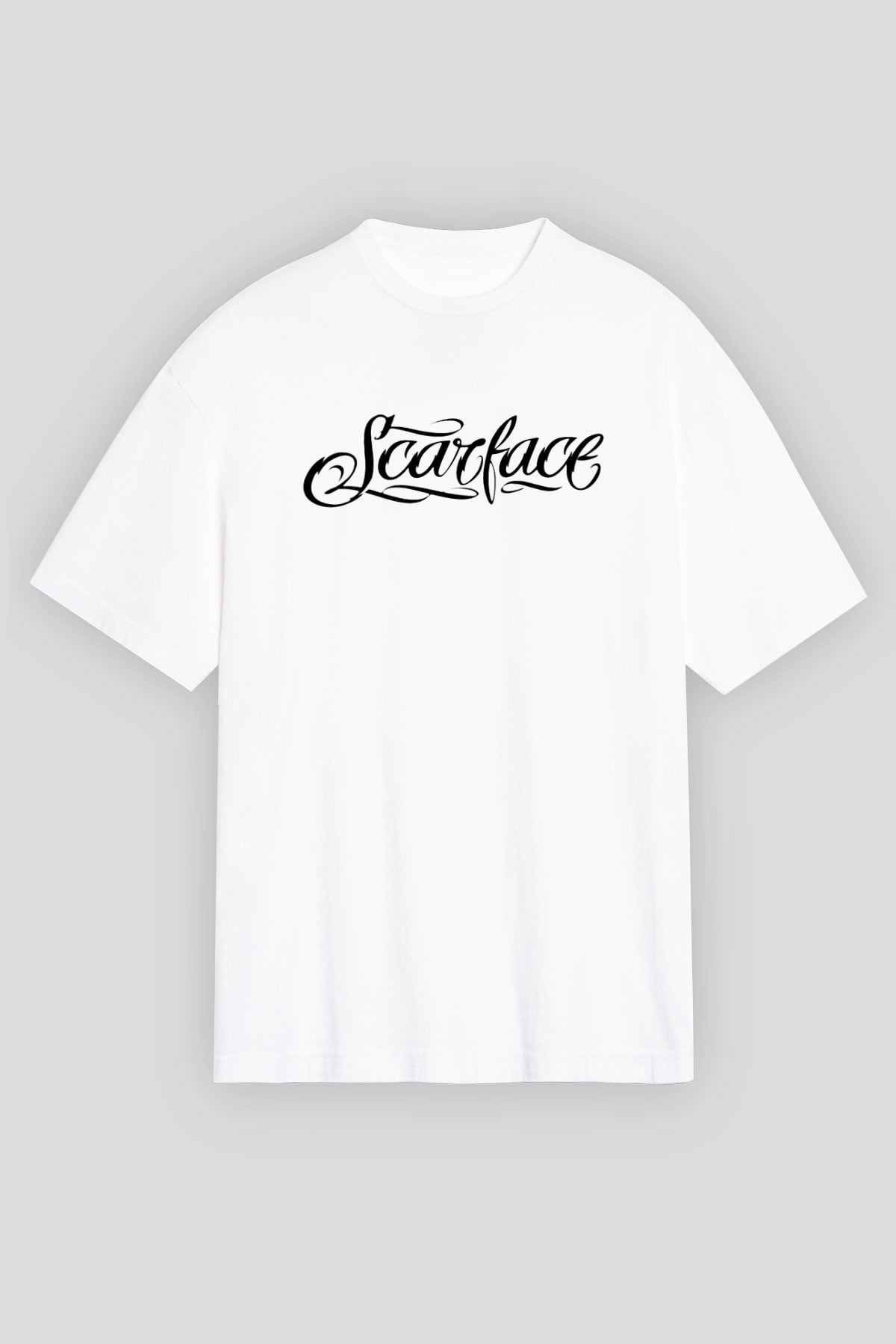 Scarface Beyaz Unisex Oversize Tişört T-Shirt