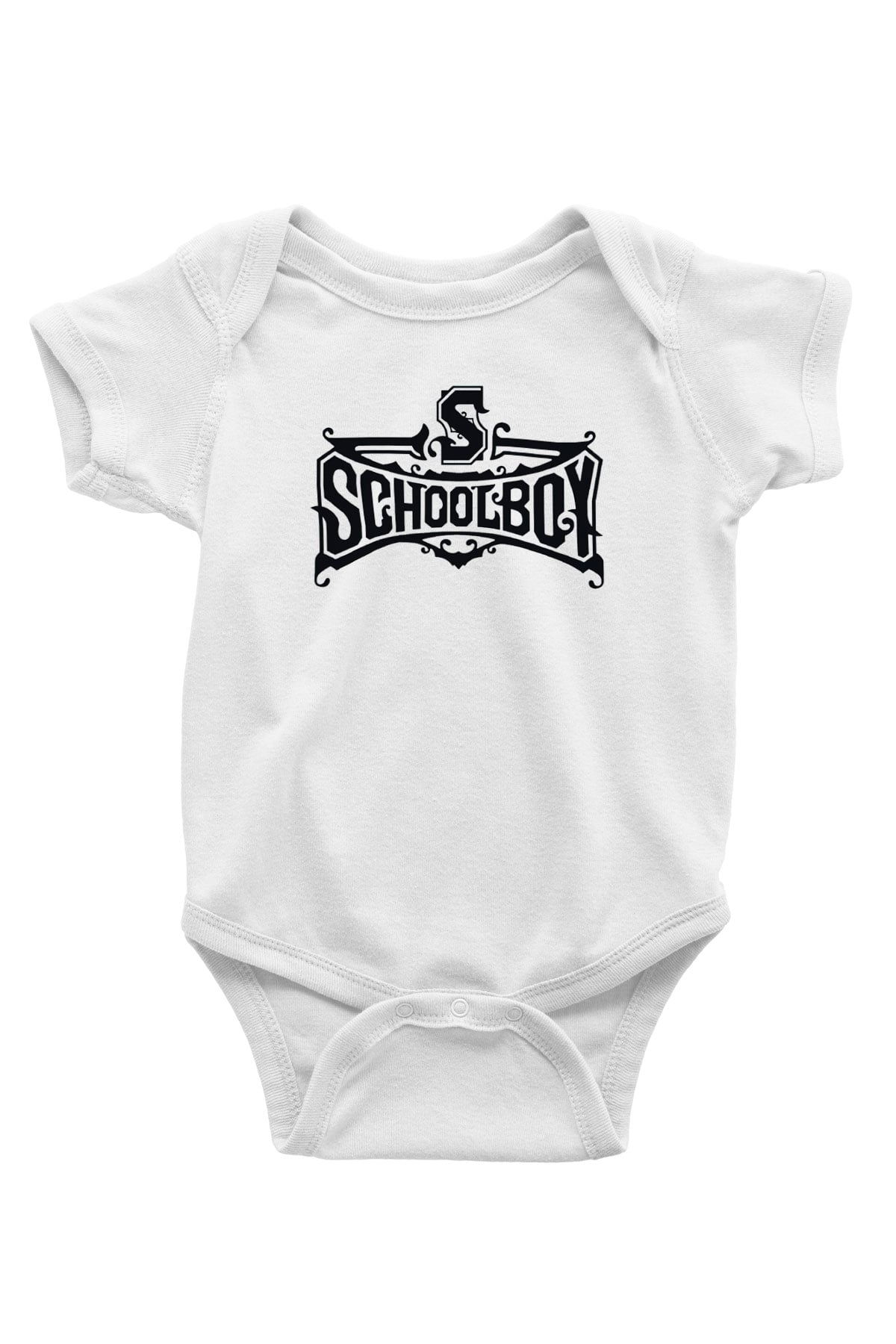 Schoolboy Q Baskılı Beyaz Unisex Bebek Body - Zıbın