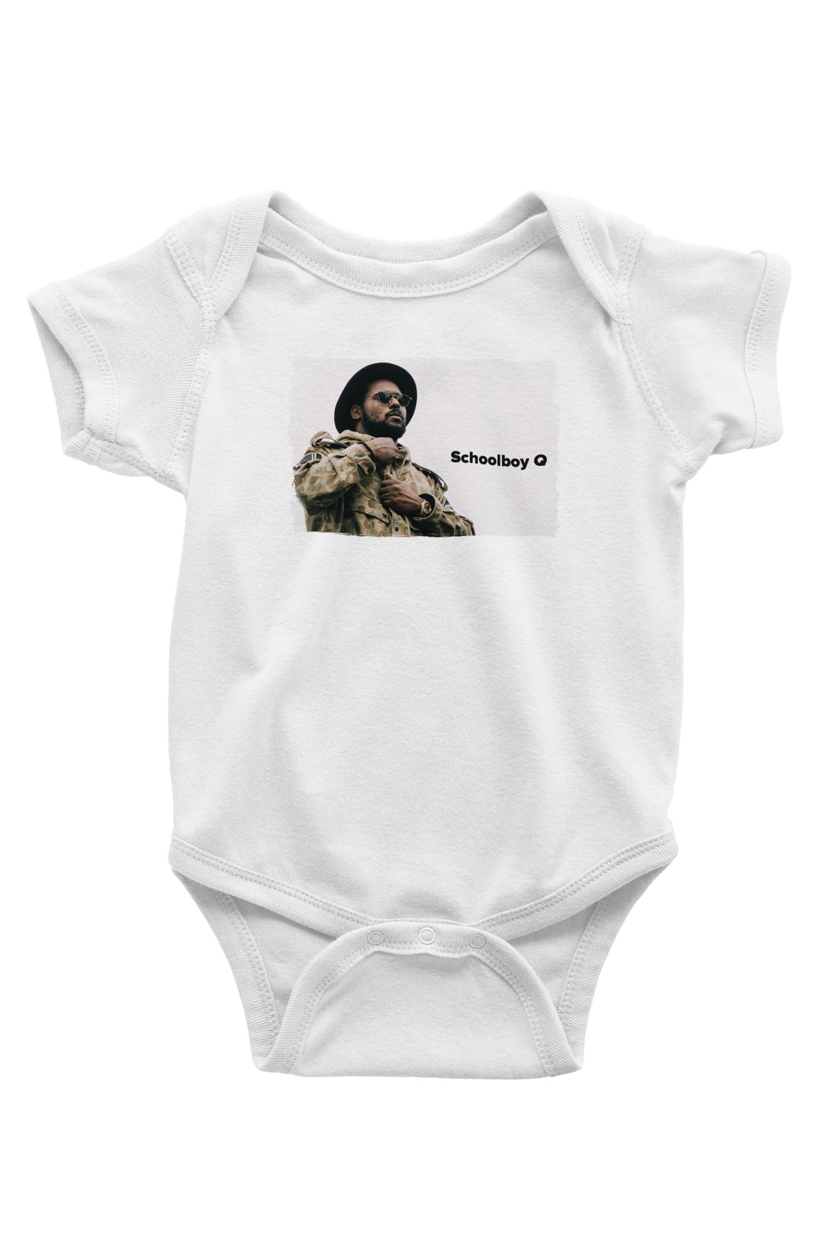 Schoolboy Q Beyaz Bebek Body - Zıbın