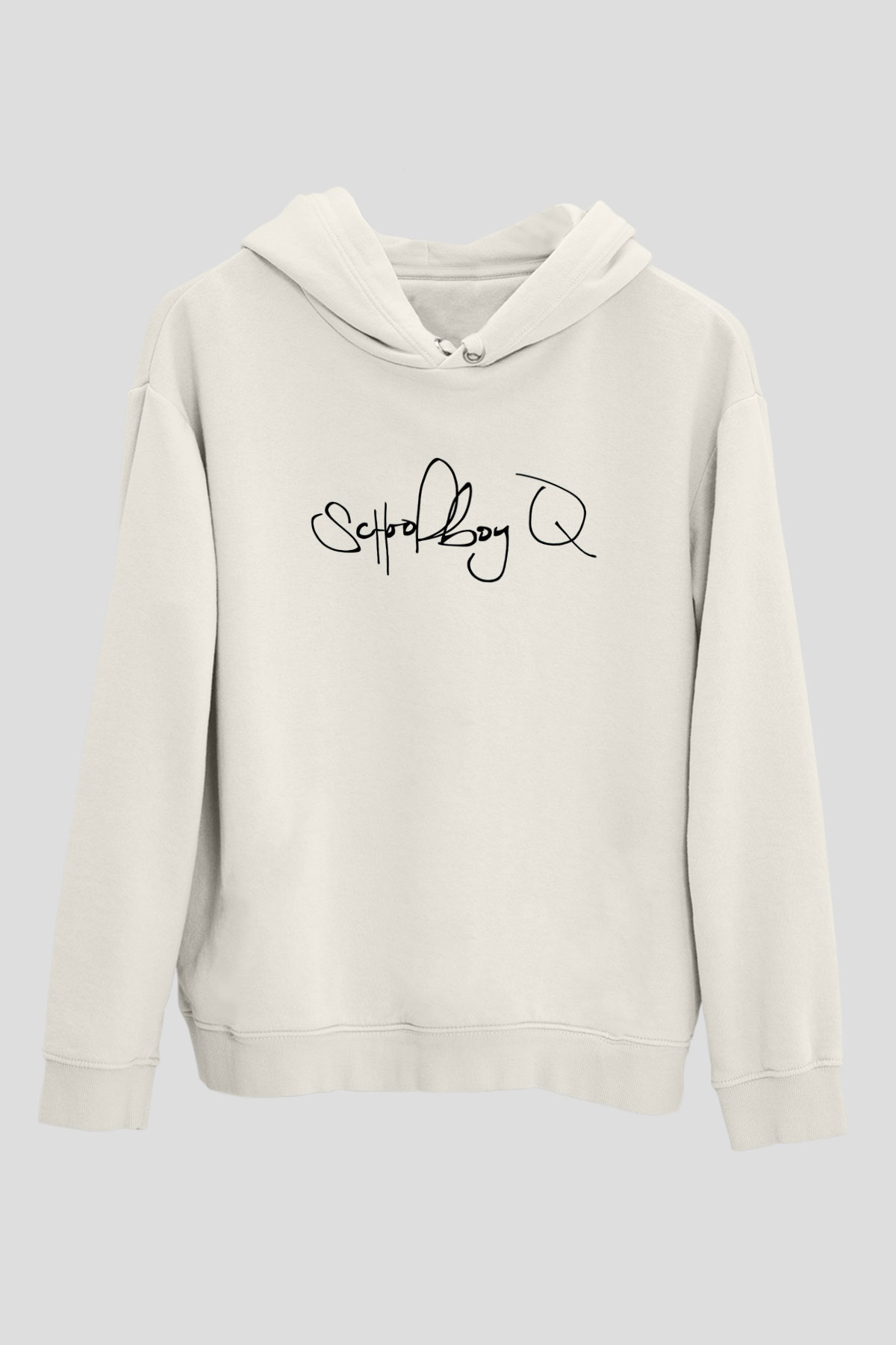 Schoolboy Q Beyaz Unisex Kapüşonlu Sweatshirt