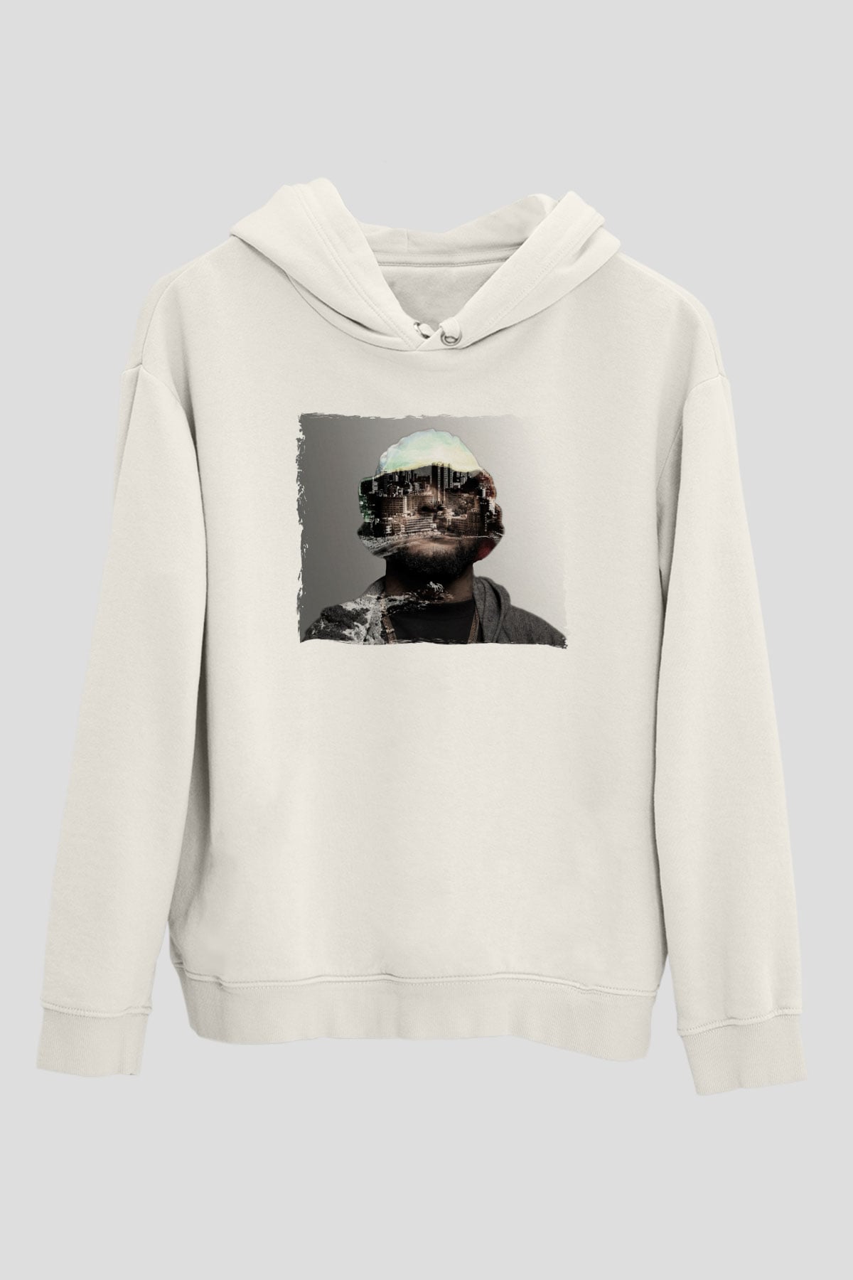 Schoolboy Q Beyaz Unisex Kapüşonlu Sweatshirt
