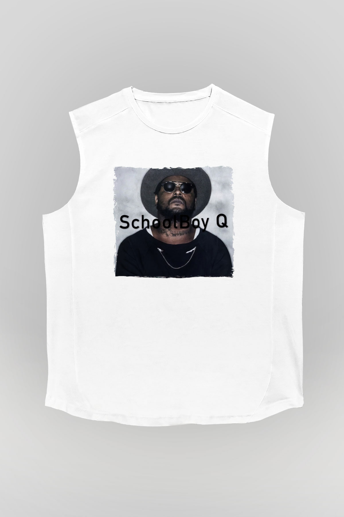 Schoolboy Q Beyaz Unisex Kolsuz Tişört