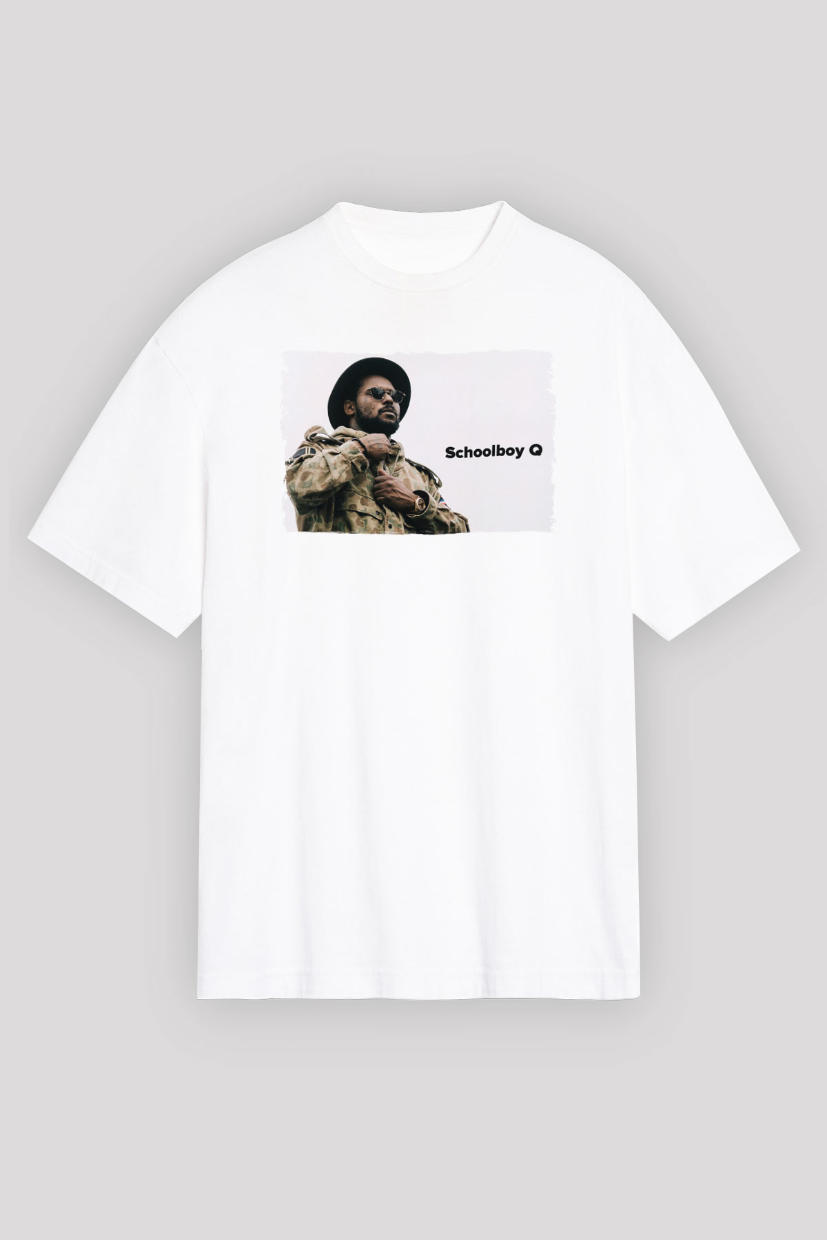 Schoolboy Q Beyaz Unisex Tişört T-Shirt - TişörtFabrikası