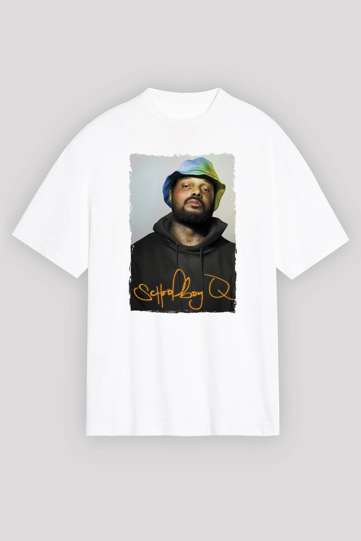 Schoolboy Q Beyaz Unisex Tişört T-Shirt - TişörtFabrikası