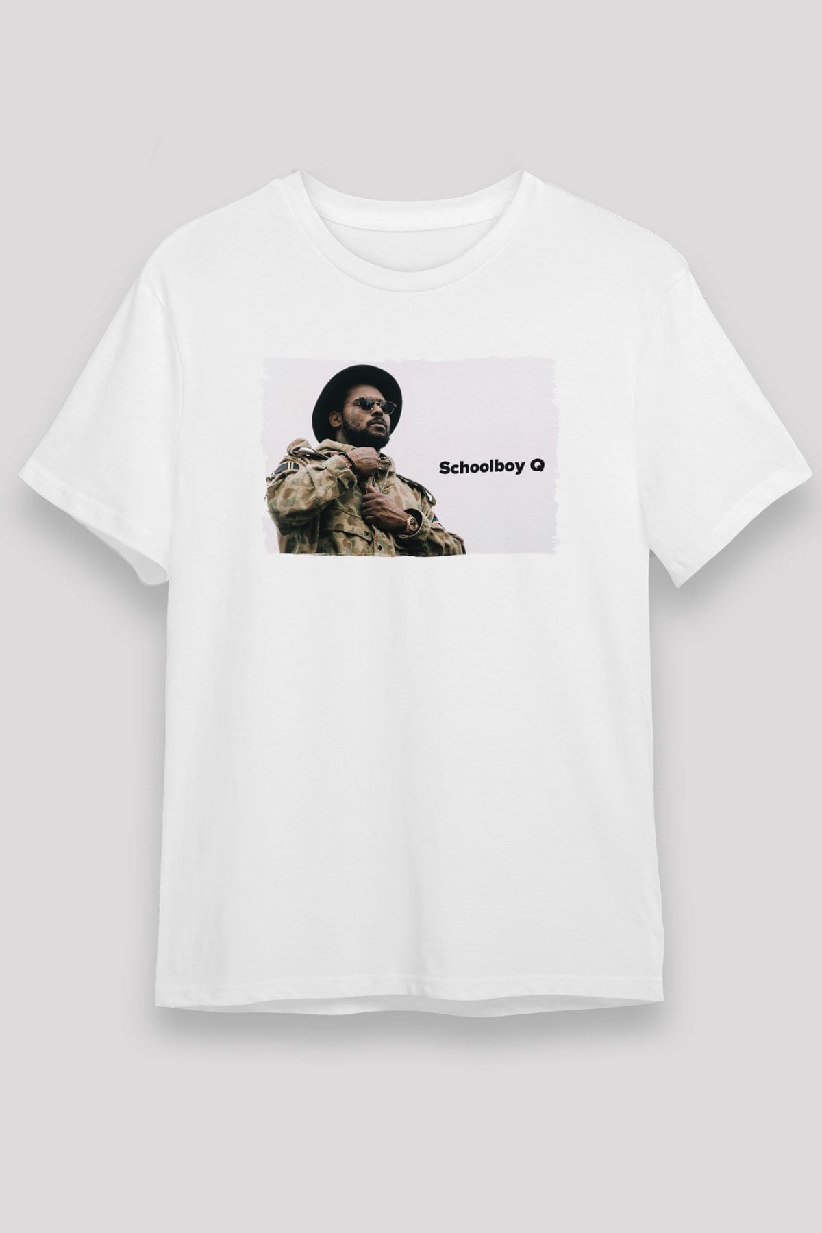 Schoolboy Q Beyaz Unisex Tişört T-Shirt - TişörtFabrikası