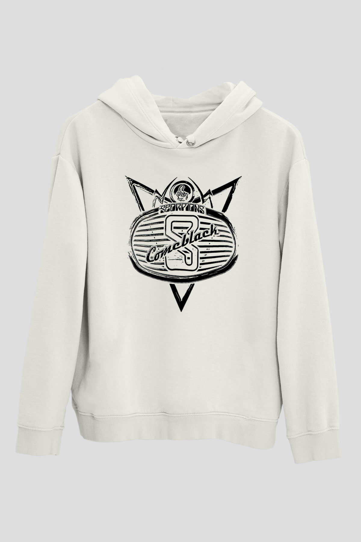 Scorpions Beyaz Unisex Hoodie