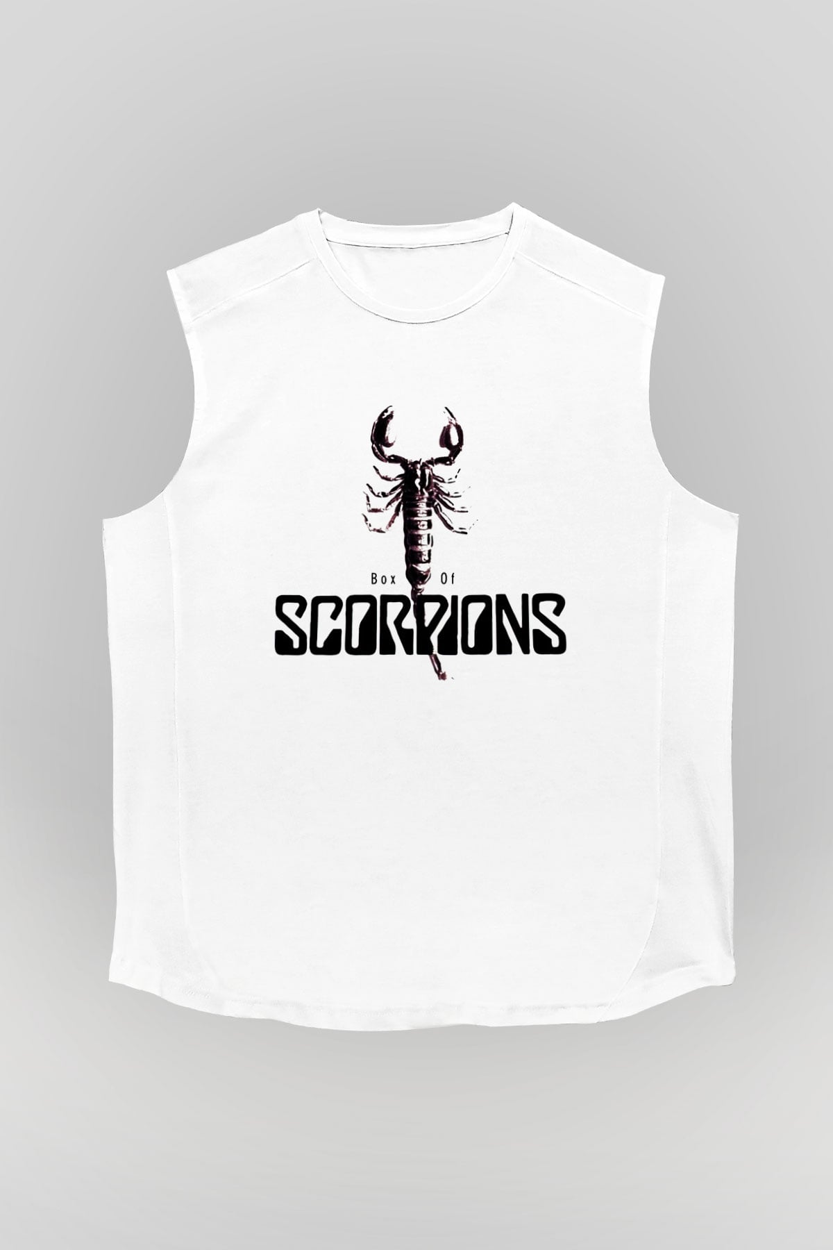 Scorpions Beyaz Unisex Kolsuz Tişört