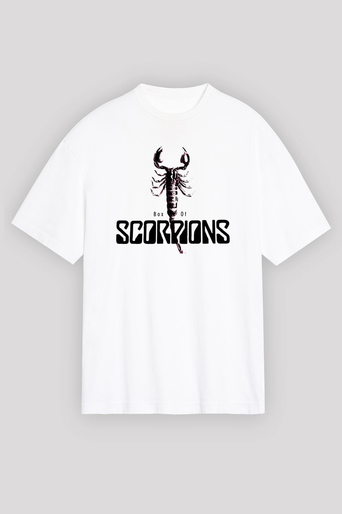 Scorpions Beyaz Unisex Oversize Tişört T-Shirt