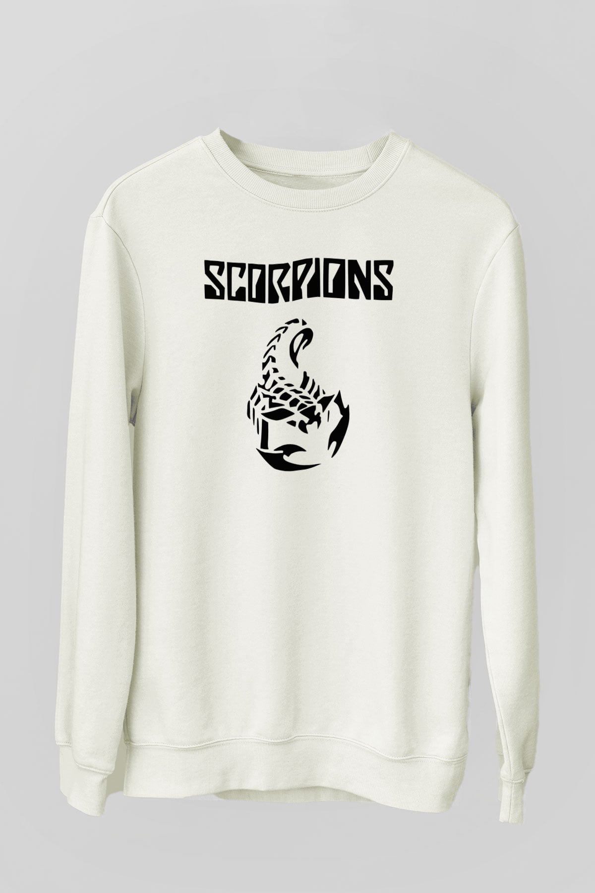 Scorpions Beyaz Unisex Sweatshirt