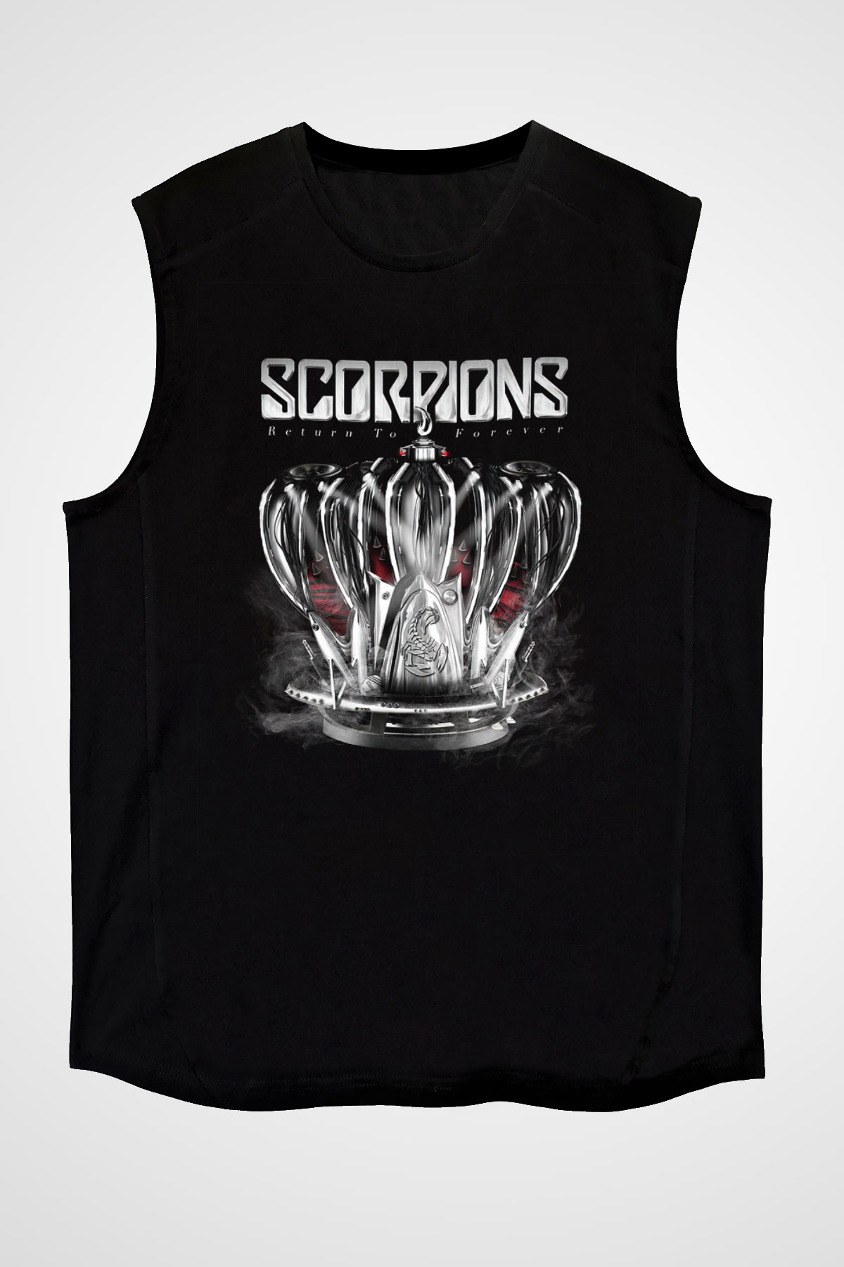 Scorpions Siyah Unisex Kolsuz Tişört