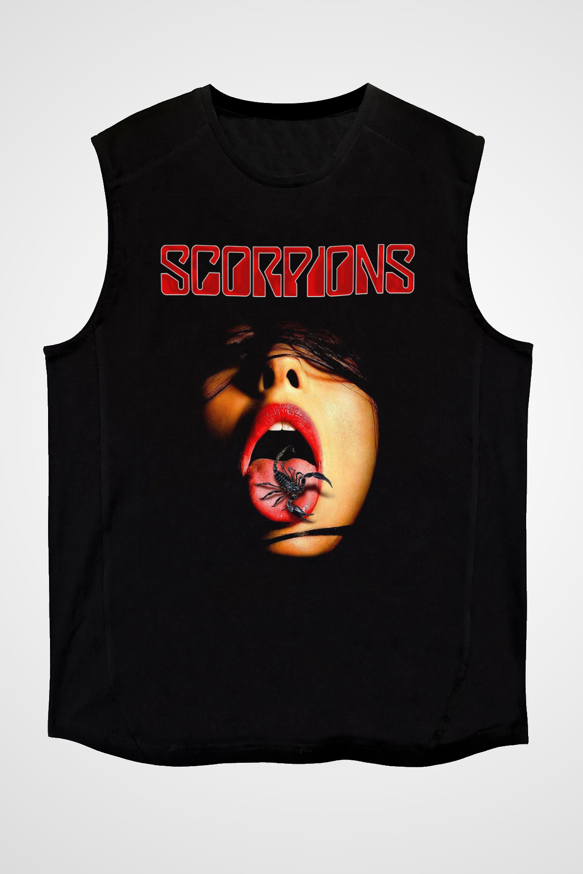 Scorpions Siyah Unisex Kolsuz Tişört