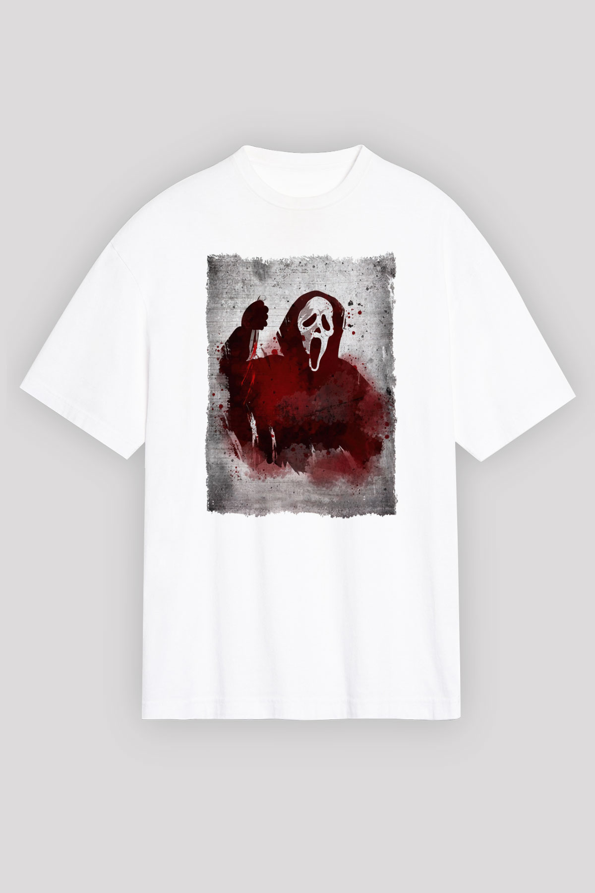Scream Beyaz Unisex Tişört T-Shirt