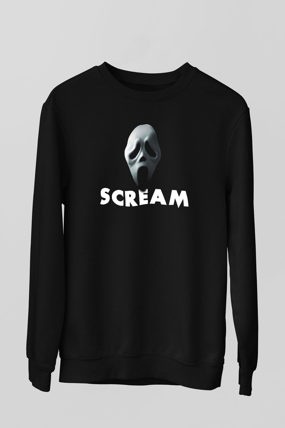 Scream Siyah Unisex Sweatshirt