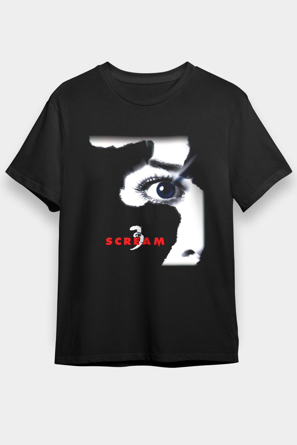 Scream Siyah Unisex Tişört T-Shirt