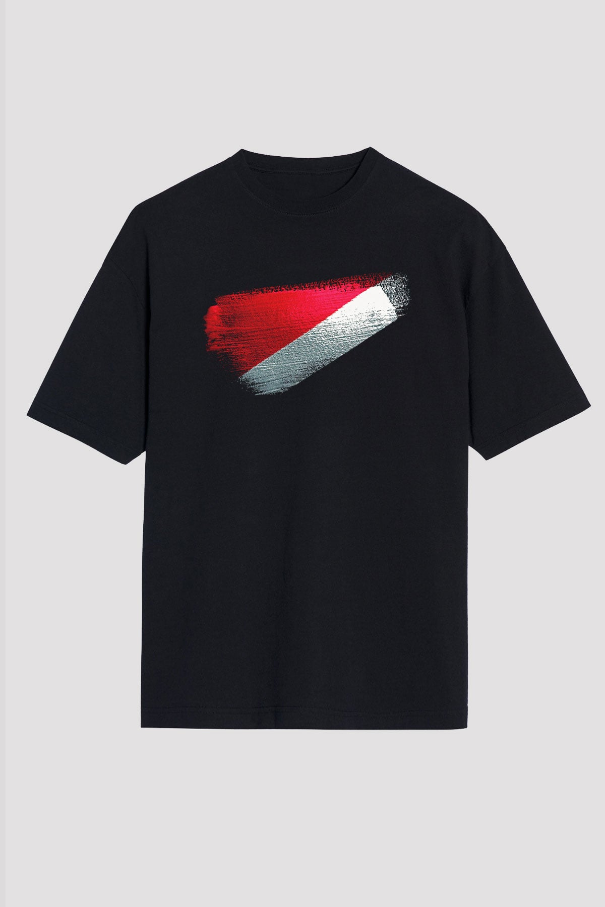 Sealand Prensliği - Principality Sealand Bayrağı Baskılı Unisex Siyah Oversize Tişört