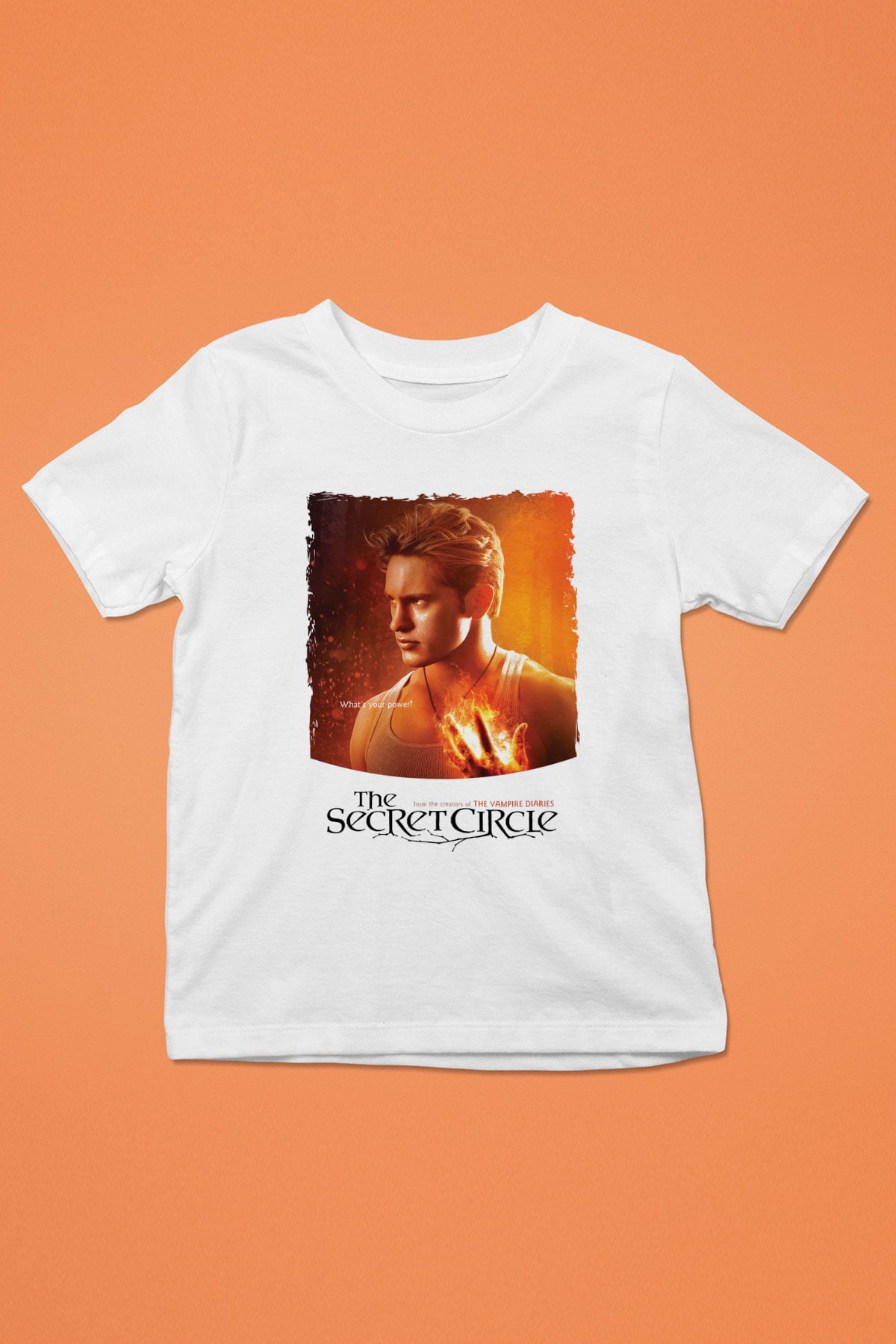 Secret Circle Beyaz Unisex Çocuk Tişört