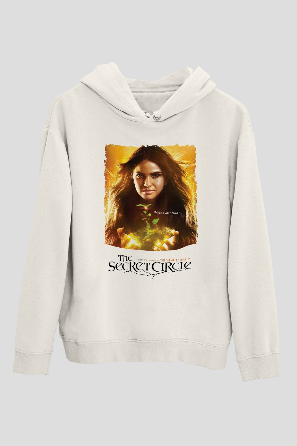 Secret Circle Beyaz Unisex Hoodie